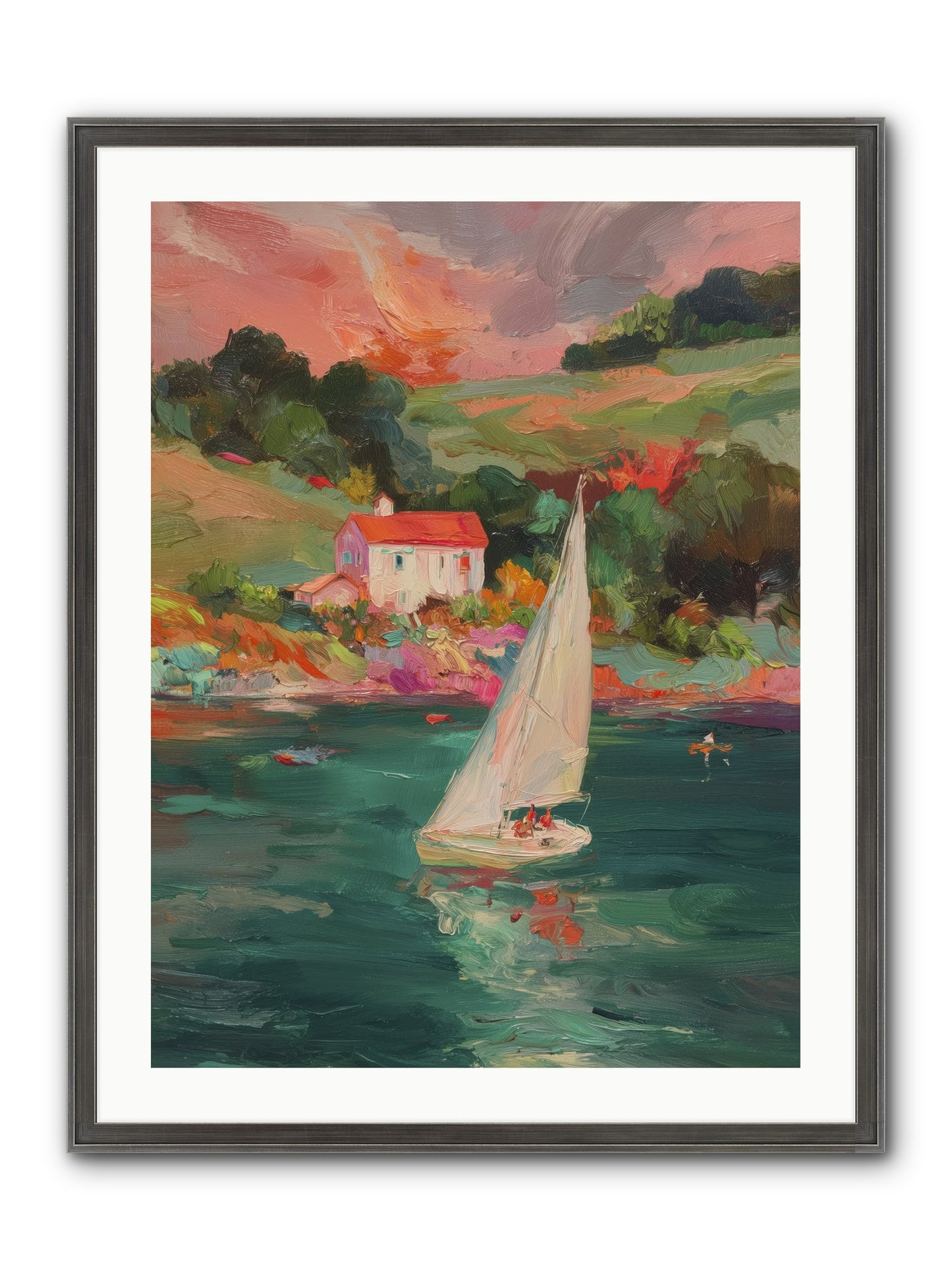 Unhurried Journeys Framed Print - Slimwoods Black/Silver 24x32