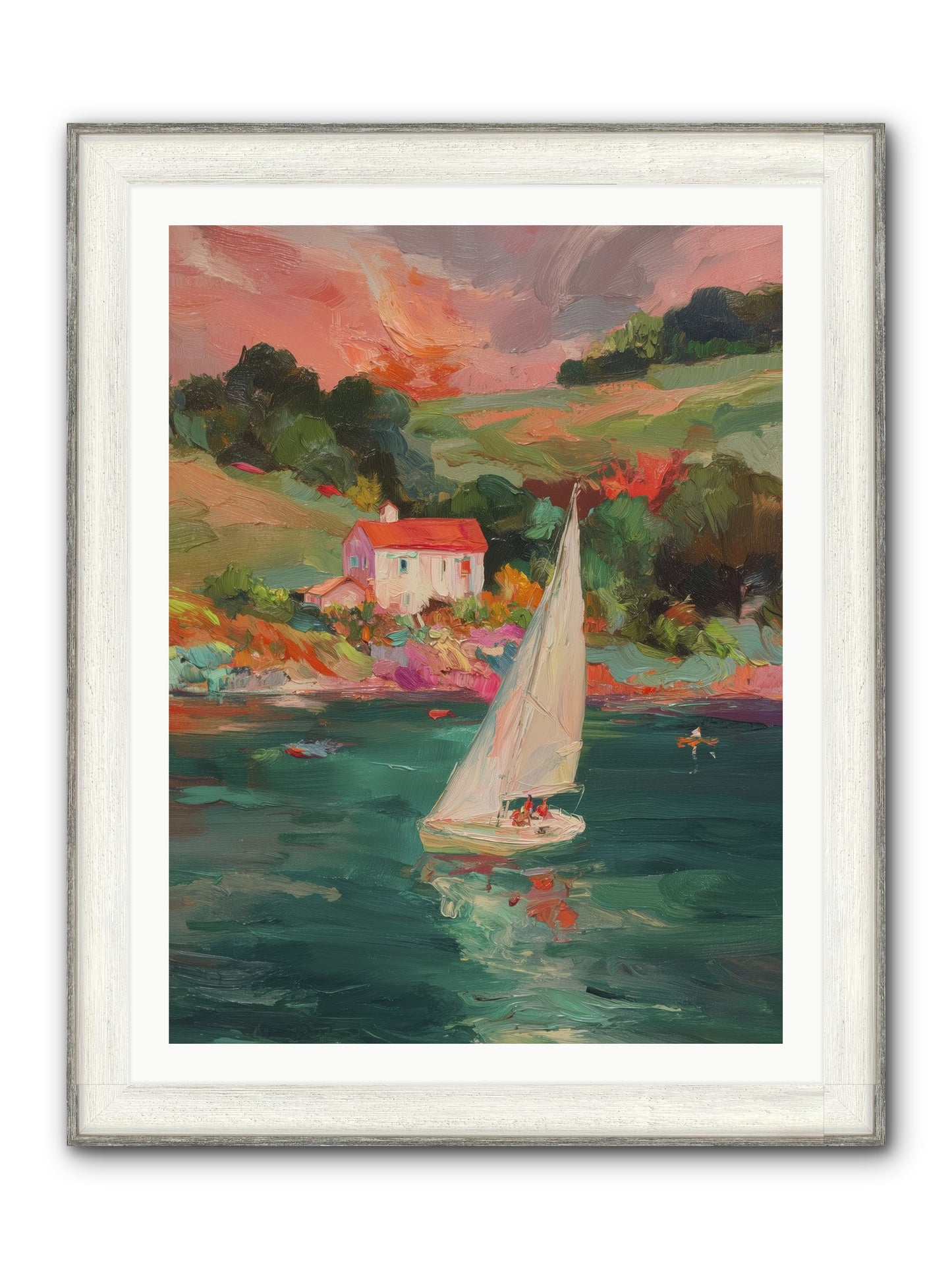 Unhurried Journeys Framed Print - Driftwood White 30x40
