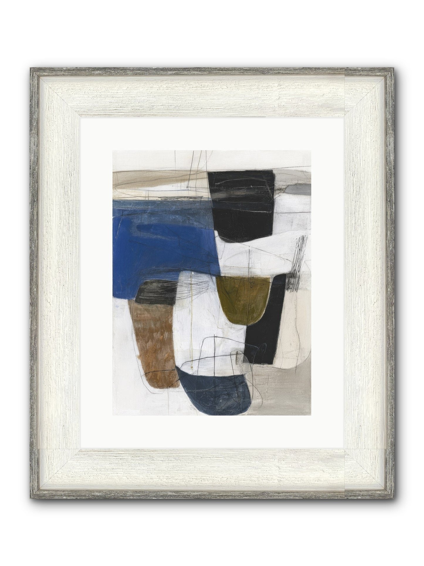 Unseen Current Framed Print - Driftwood White 12x16
