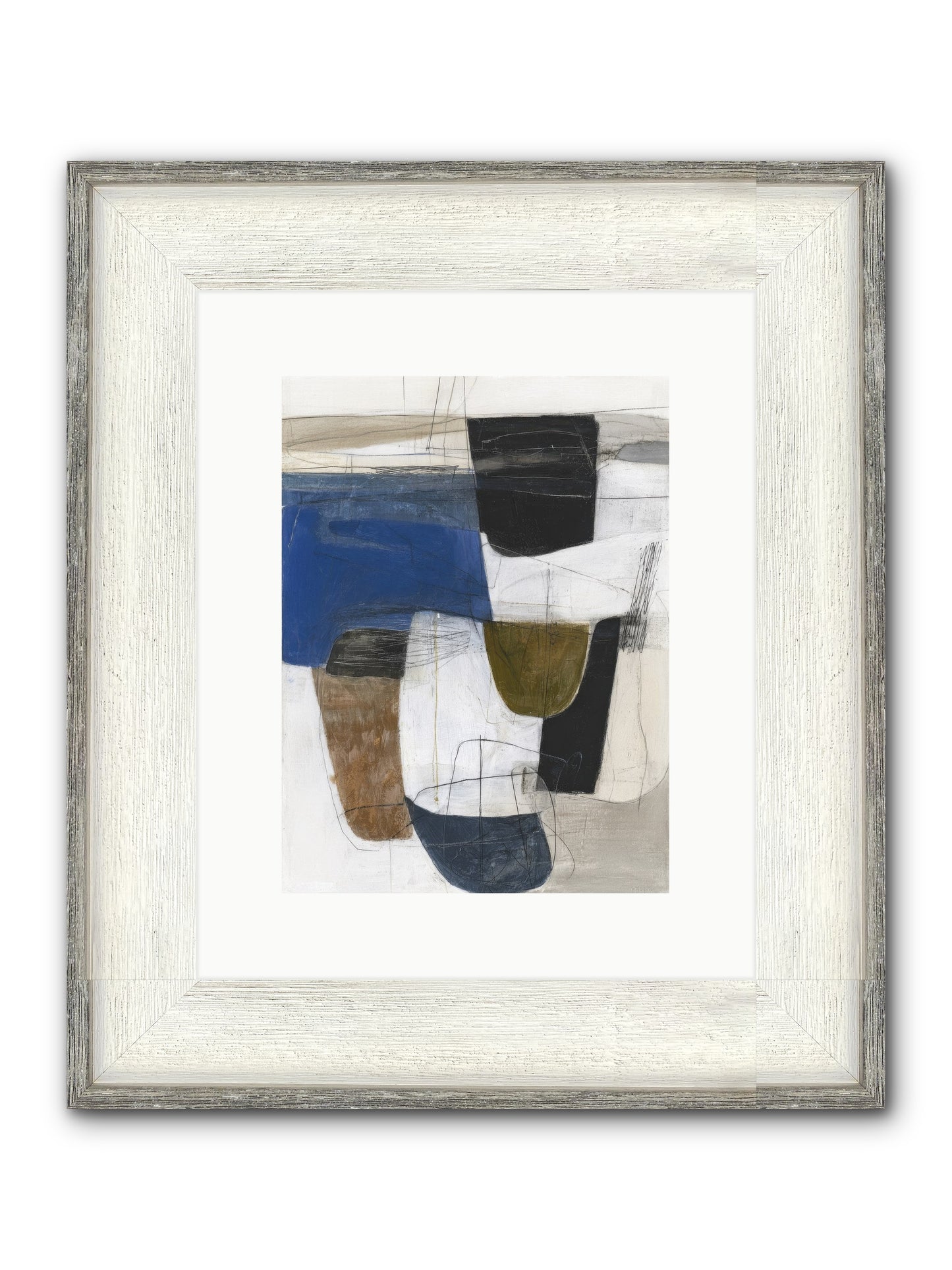 Unseen Current Framed Print - Driftwood White 9x12