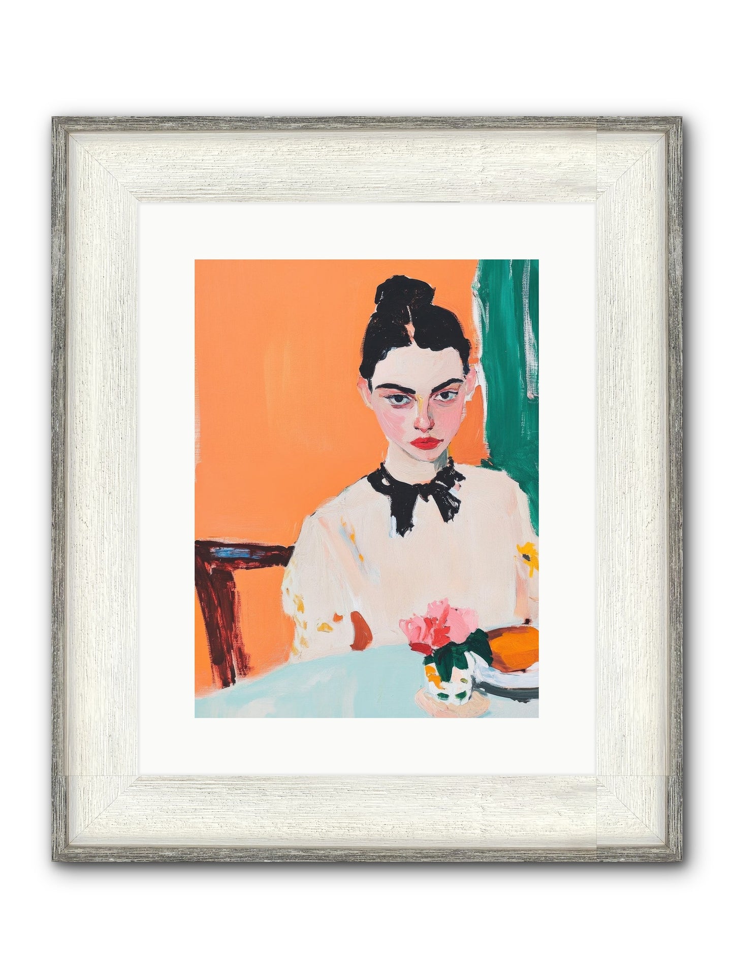 Unspoken Affections Framed Print - Driftwood White 12x16