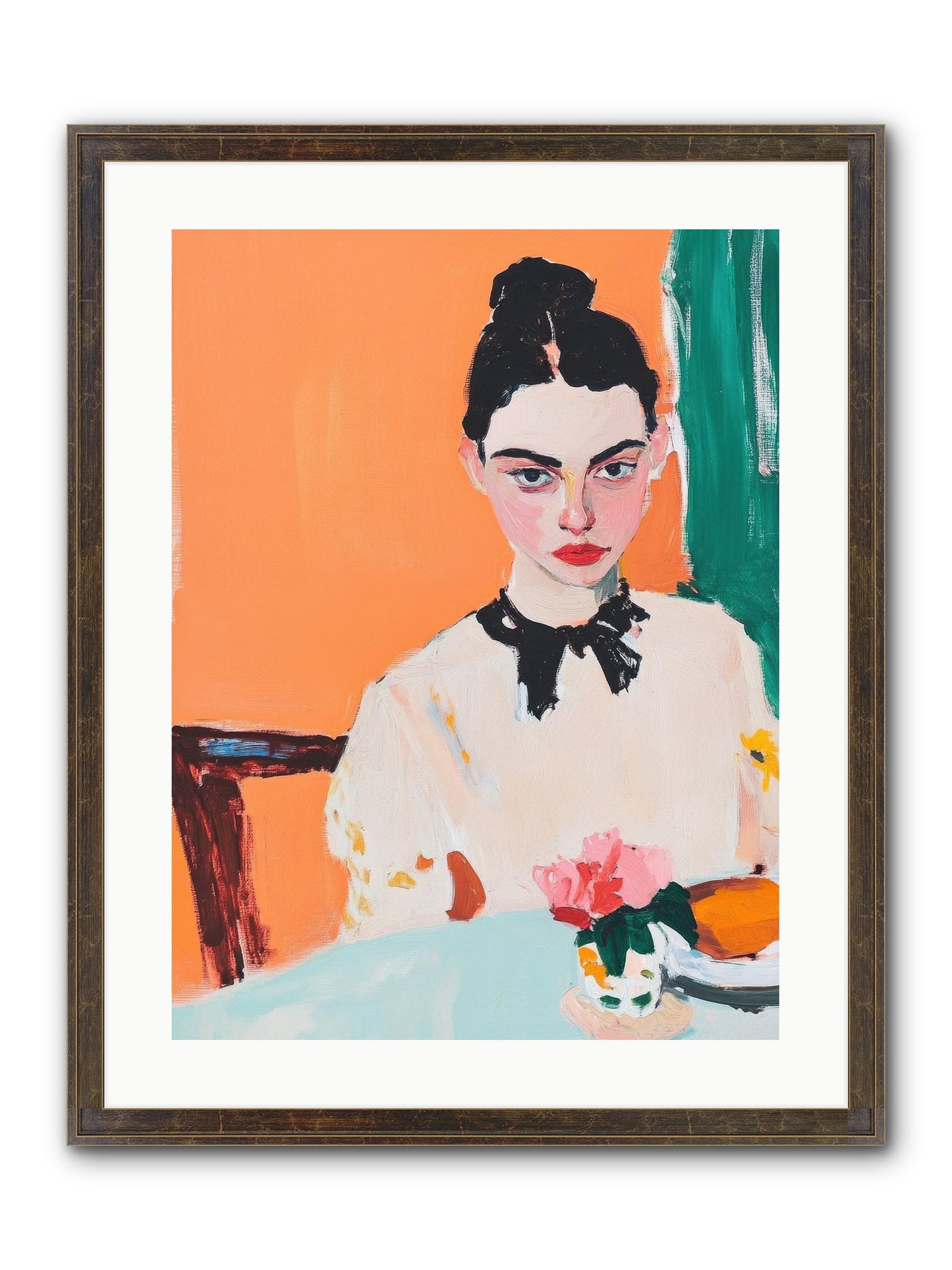 Unspoken Affections Framed Print - Slimwoods Black/Gold 18x24