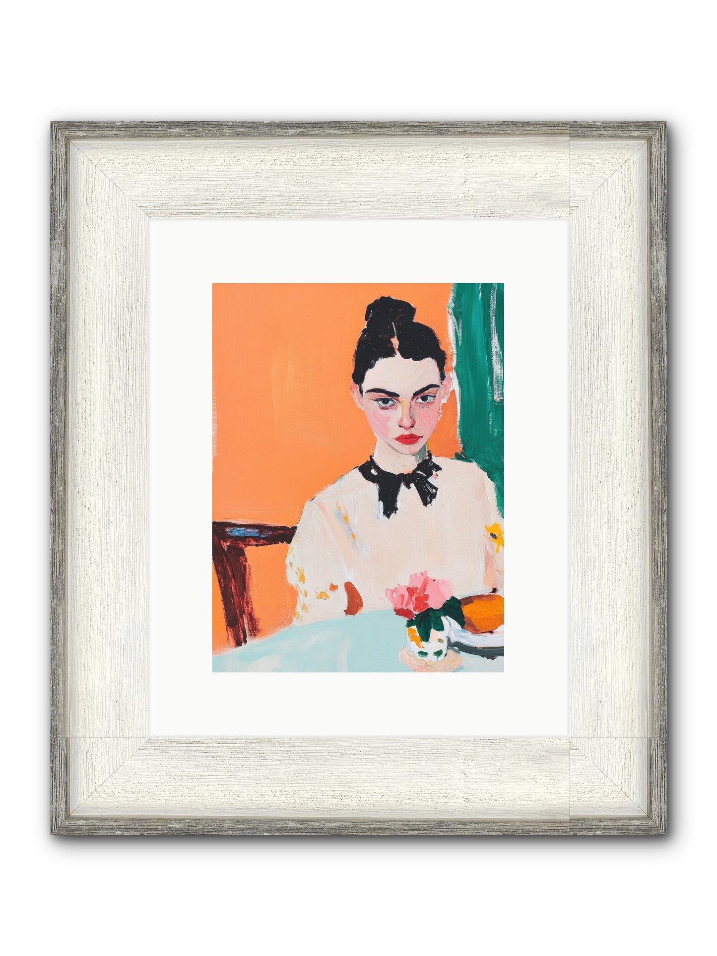Unspoken Affections Framed Print - Driftwood White 9x12