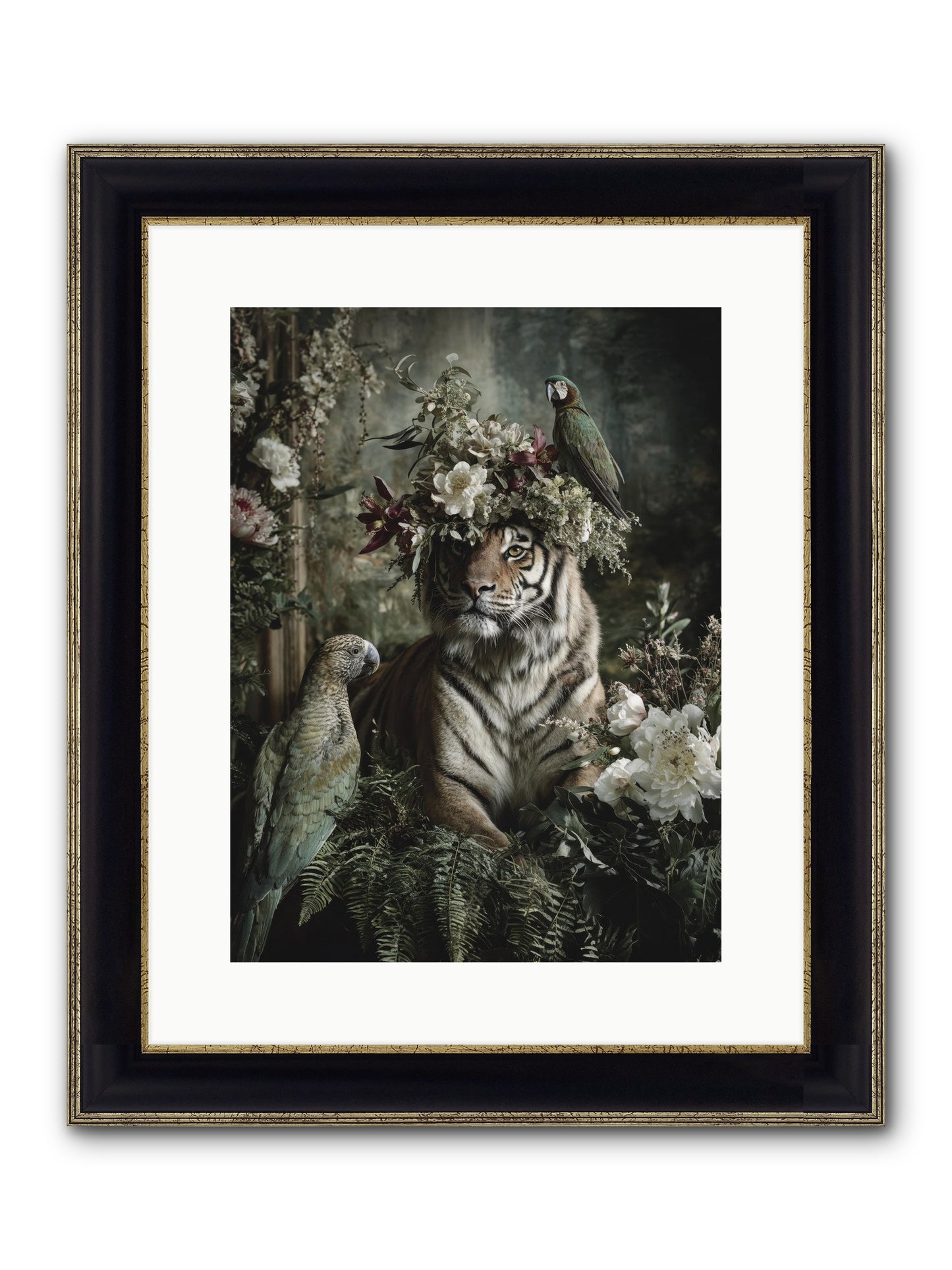 Unspoken Poem Framed Print - Black & Gold 12x16