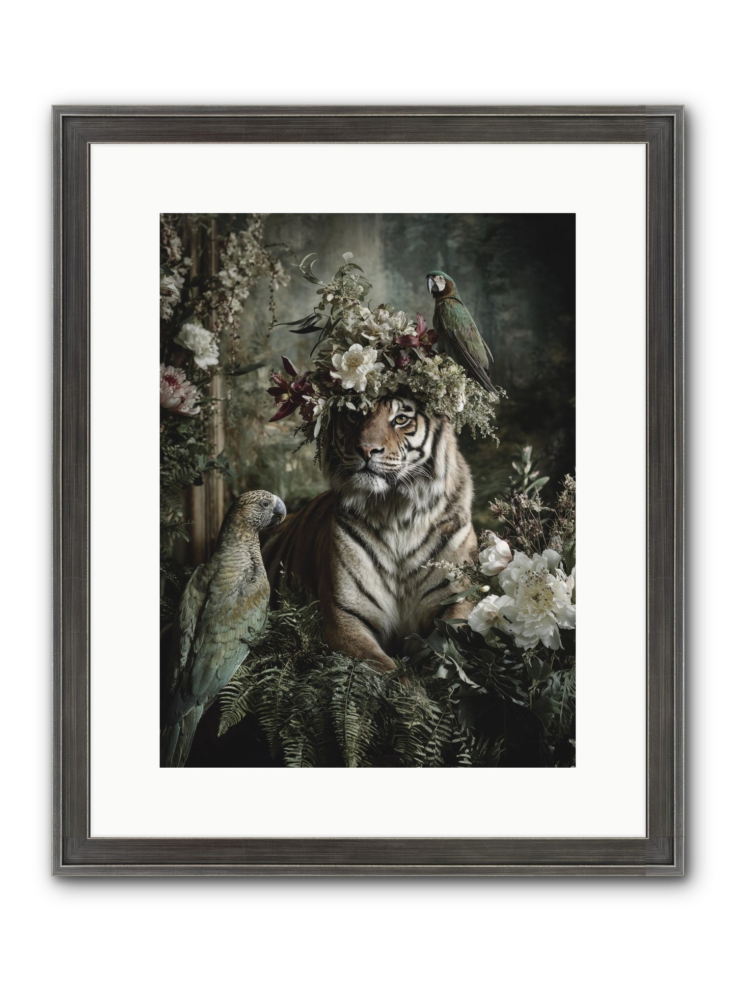 Unspoken Poem Framed Print - Slimwoods Black/Silver 12x16