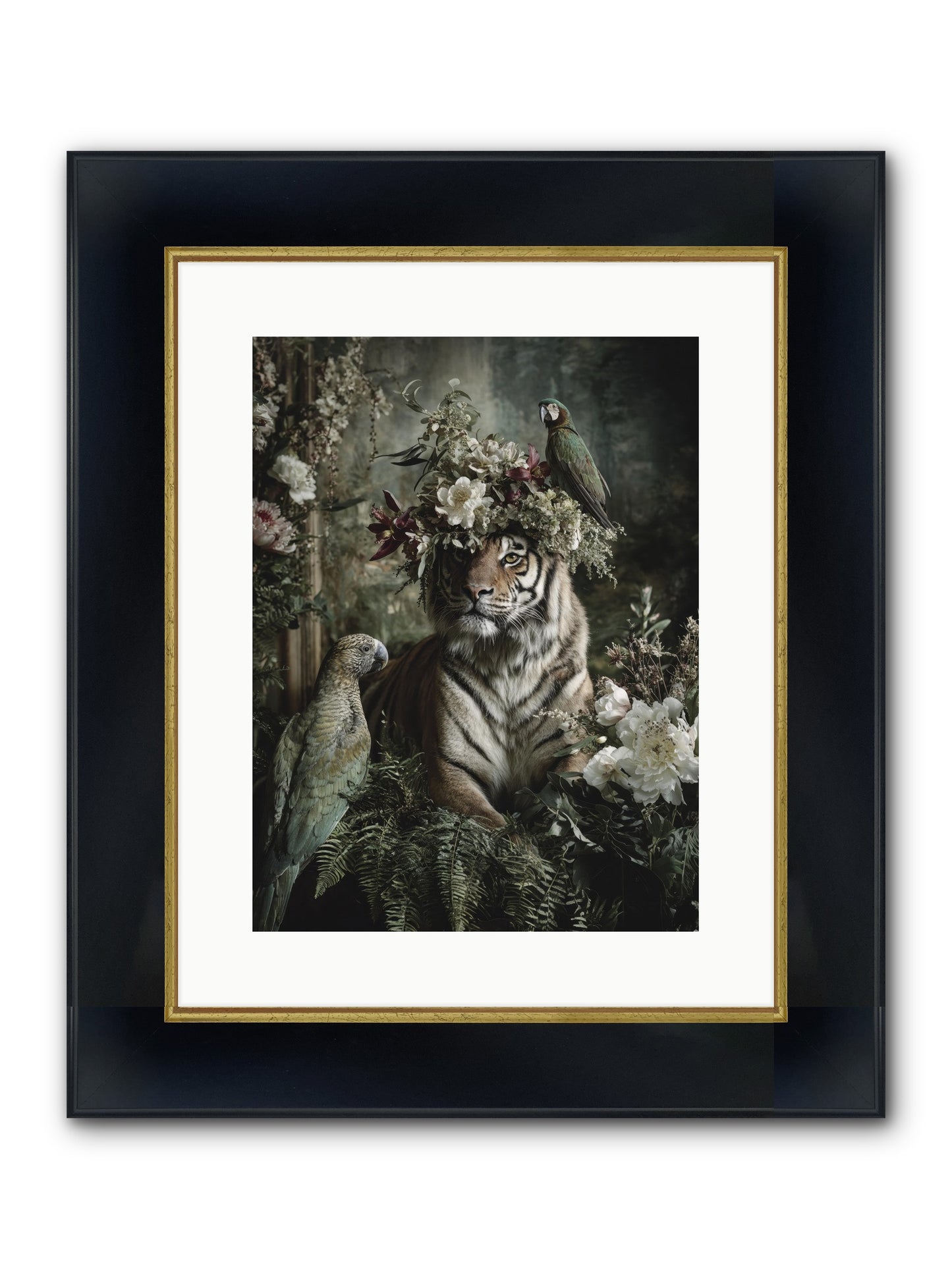 Unspoken Poem Framed Print - Wide Black w/Gold 12x16