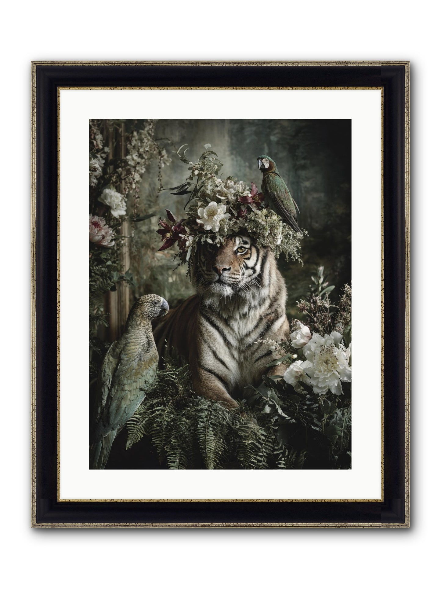 Unspoken Poem Framed Print - Black & Gold 18x24