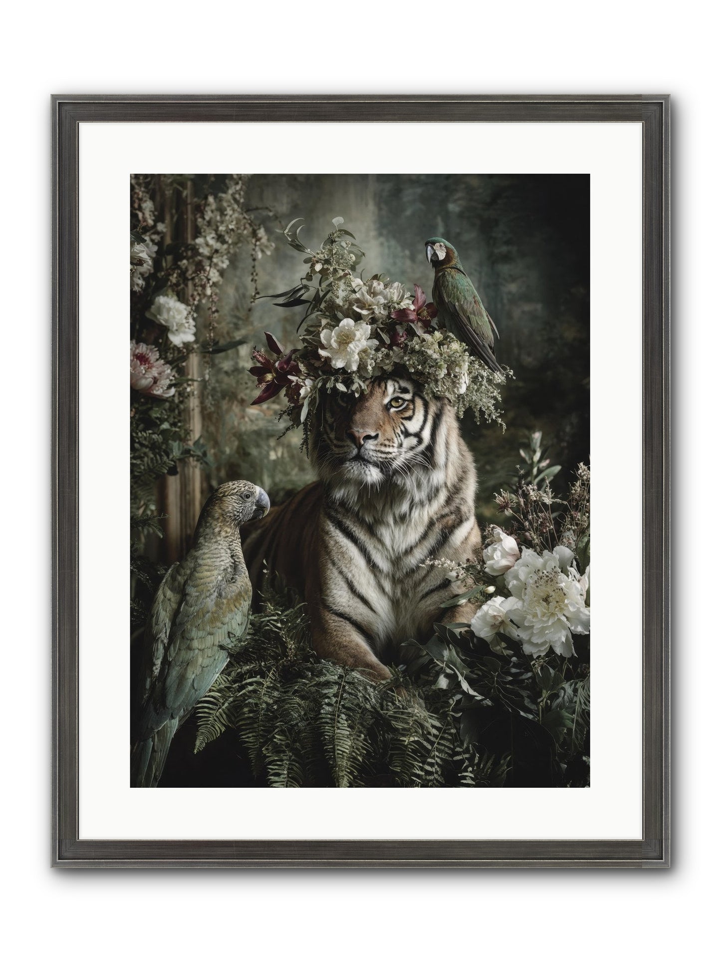 Unspoken Poem Framed Print - Slimwoods Black/Silver 18x24