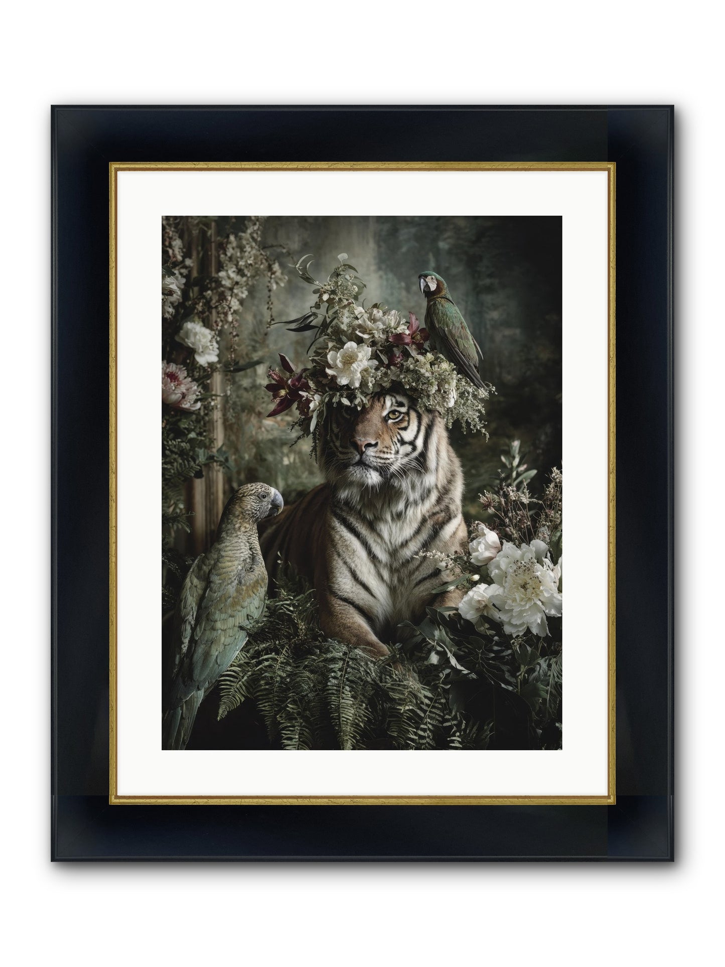 Unspoken Poem Framed Print - Wide Black w/Gold 18x24