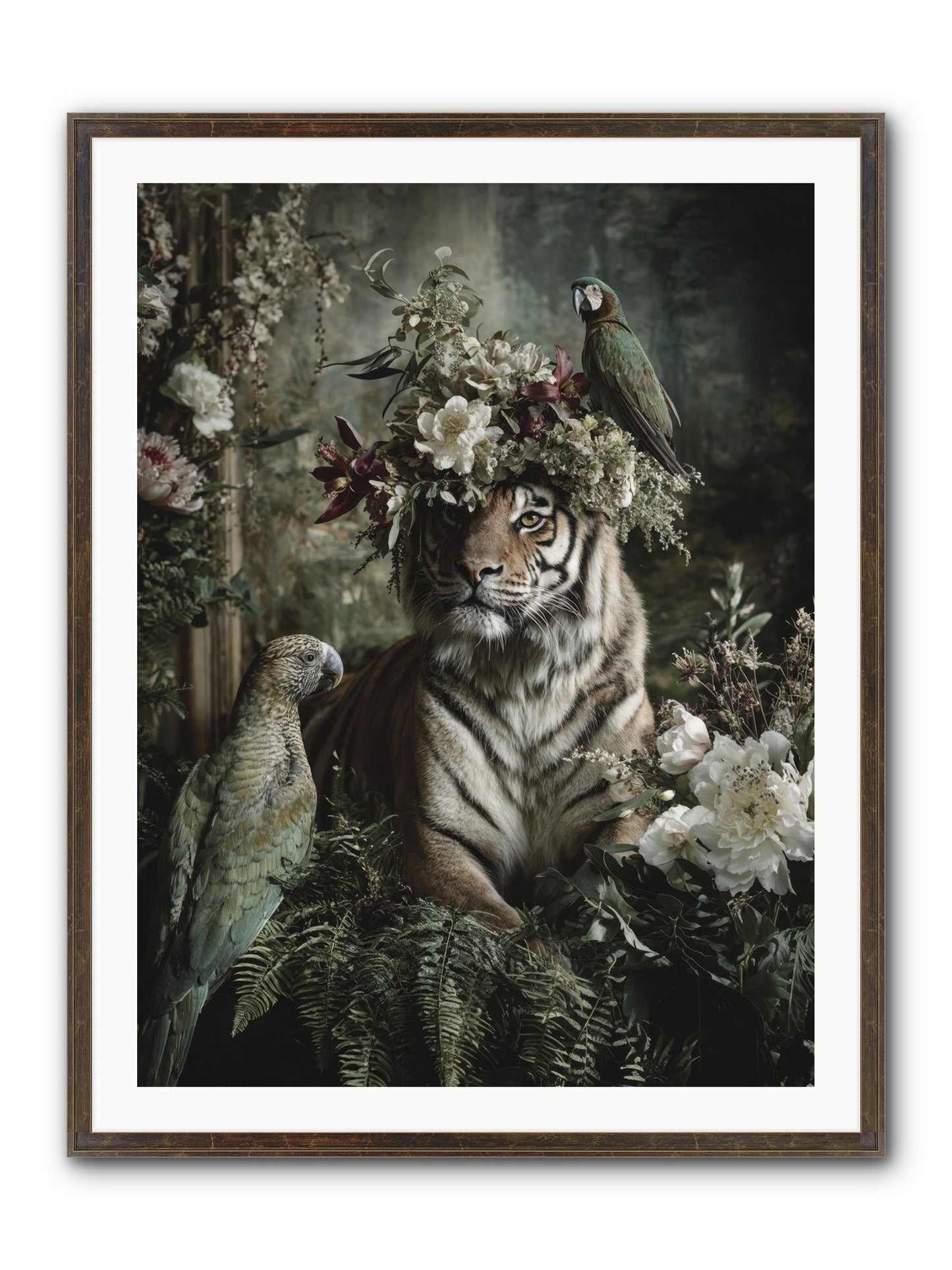 Unspoken Poem Framed Print - Slimwoods Black/Gold 30x40