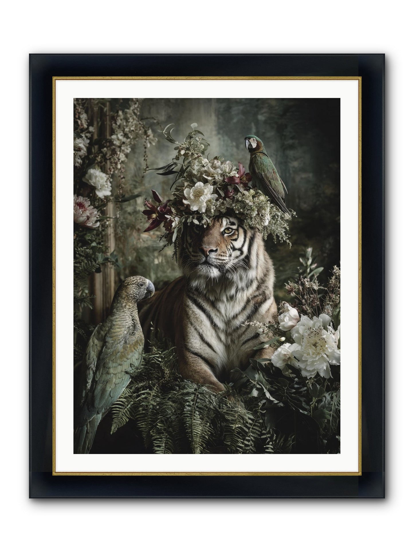 Unspoken Poem Framed Print - Wide Black w/Gold 30x40