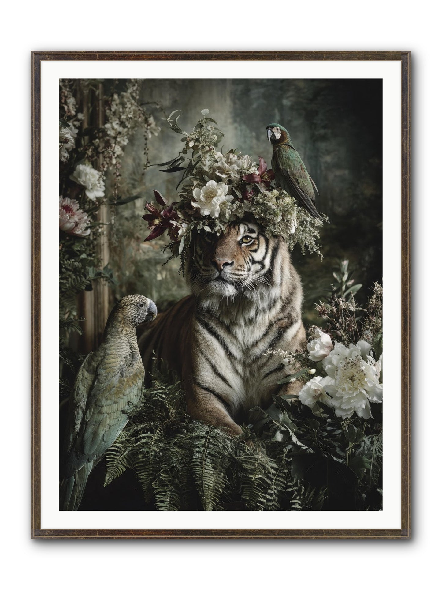 Unspoken Poem Framed Print - Slimwoods Black/Gold 36x48