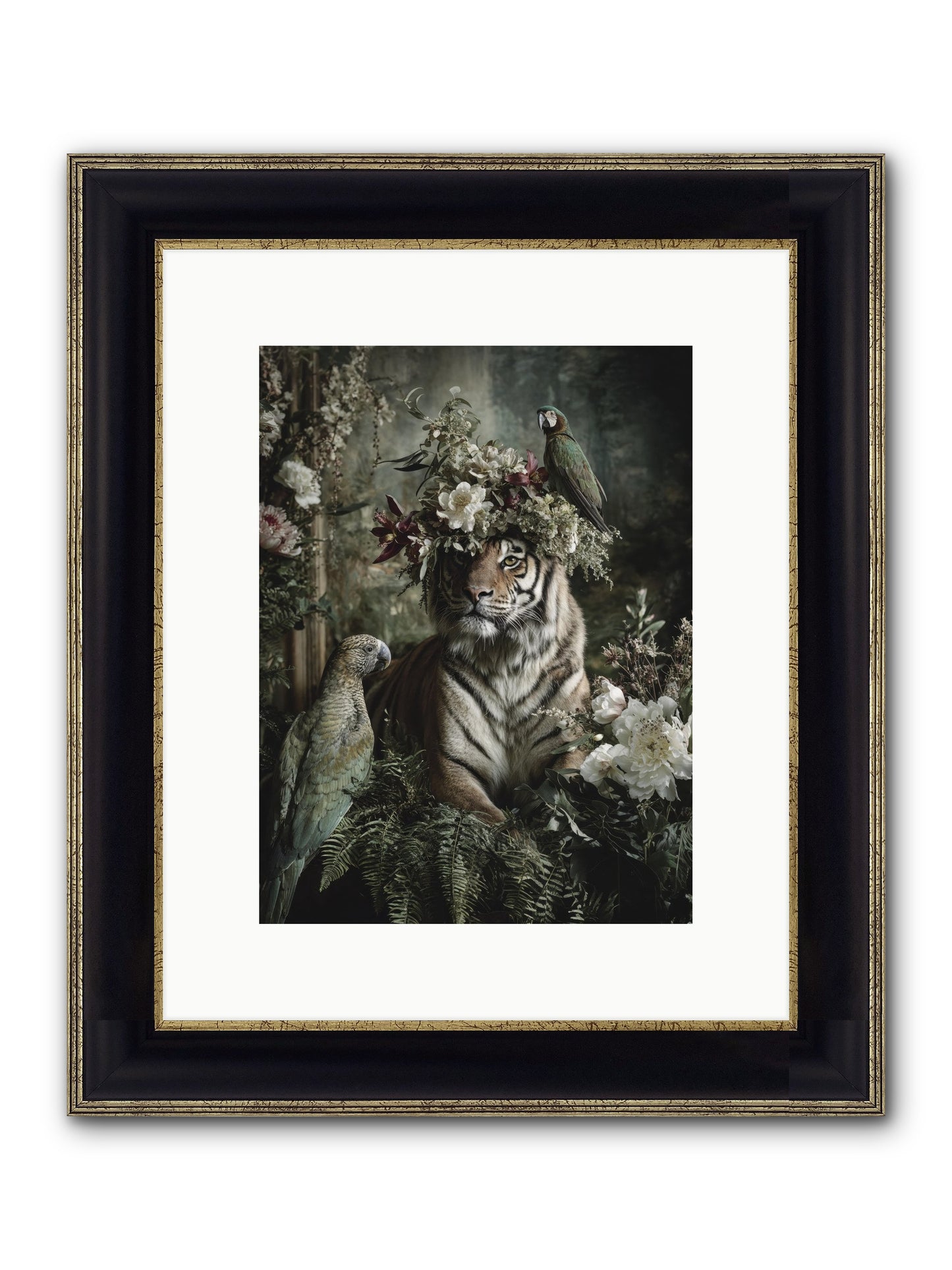 Unspoken Poem Framed Print - Black & Gold 9x12
