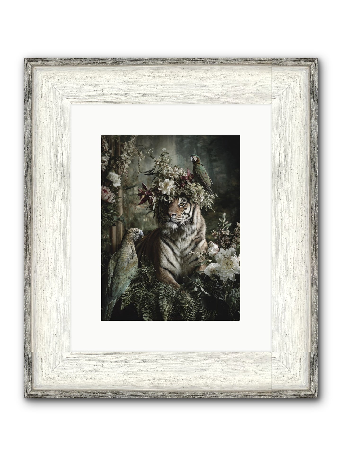 Unspoken Poem Framed Print - Driftwood White 9x12