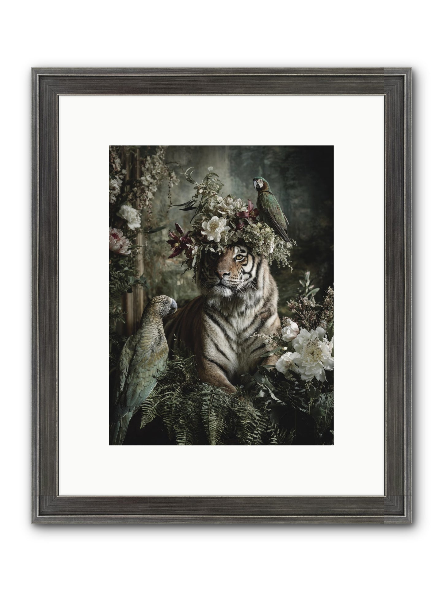 Unspoken Poem Framed Print - Slimwoods Black/Silver 9x12
