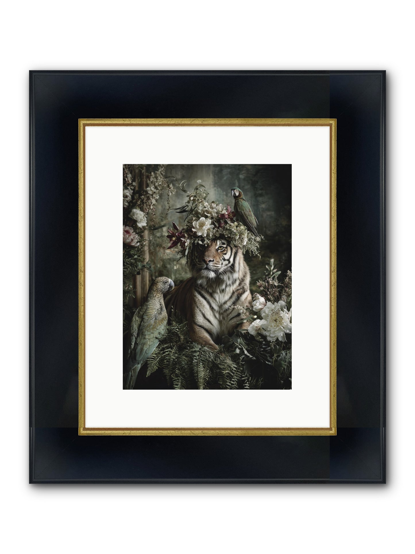 Unspoken Poem Framed Print - Wide Black w/Gold 9x12