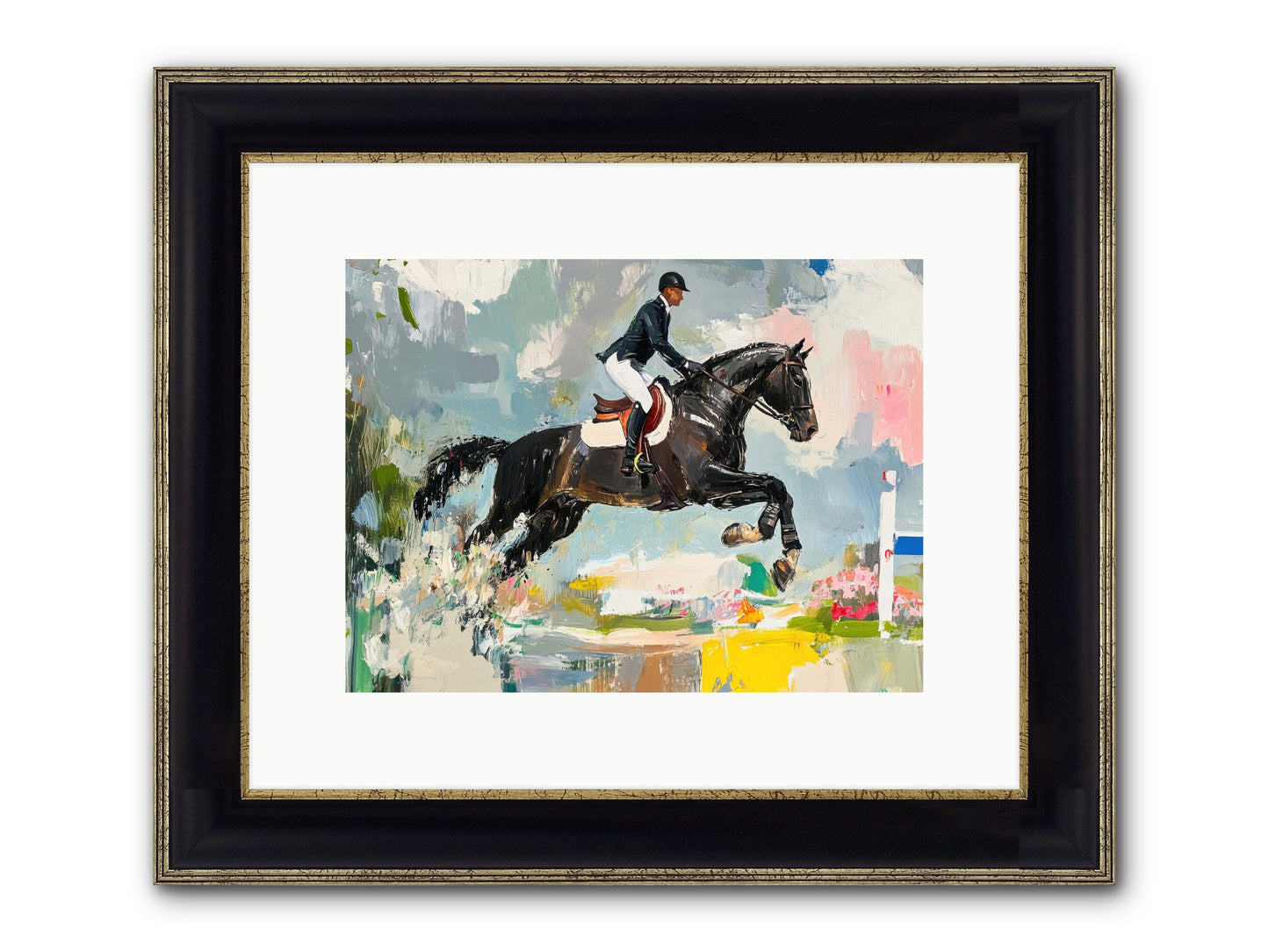 Unstoppable Glory Framed Print - Black & Gold 12x9