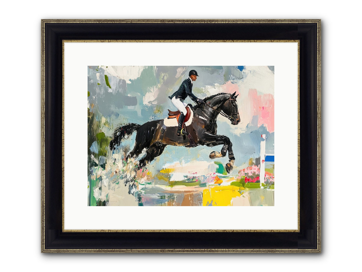 Unstoppable Glory Framed Print - Black & Gold 16x12