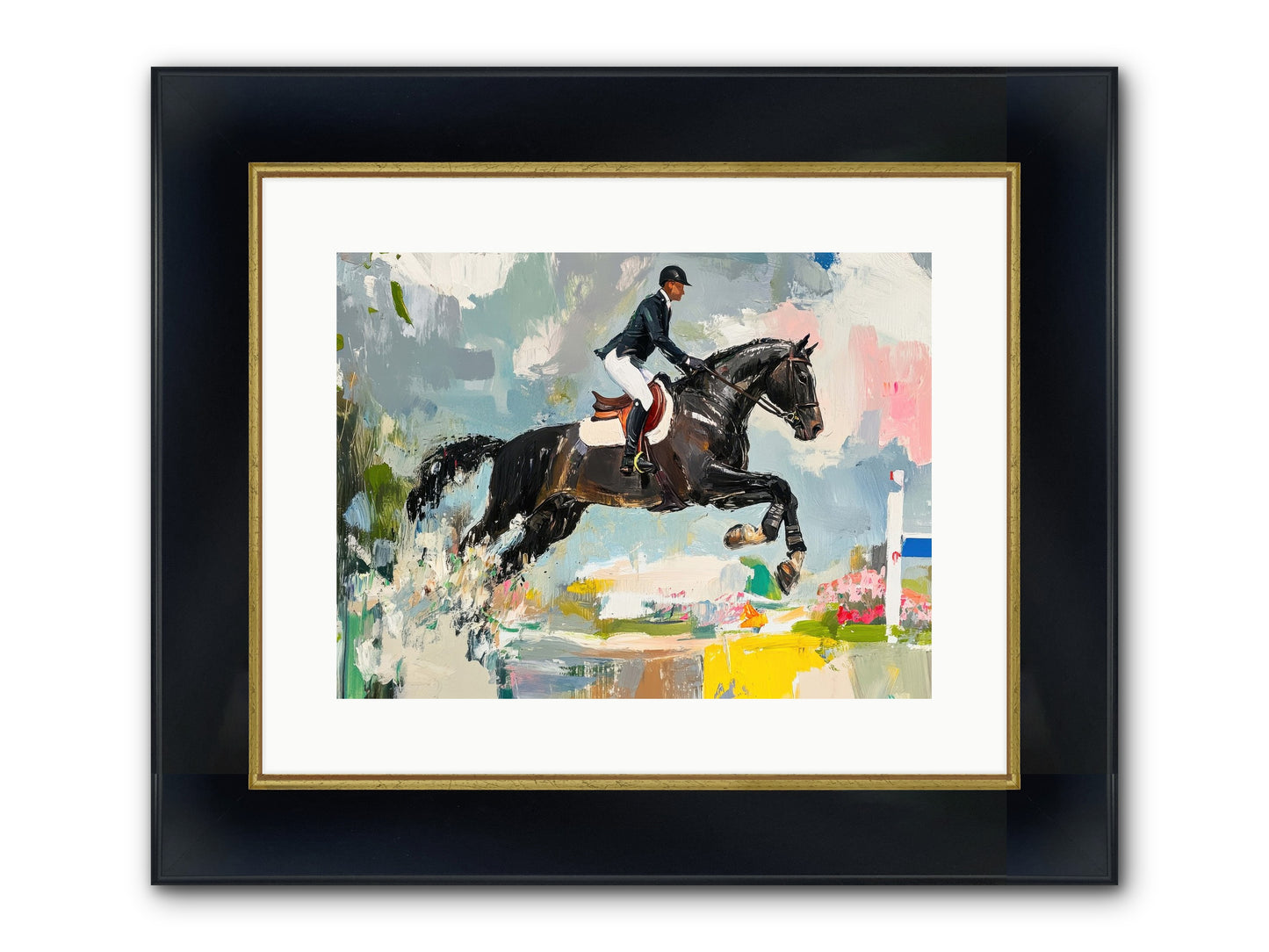 Unstoppable Glory Framed Print - Wide Black w/Gold 16x12