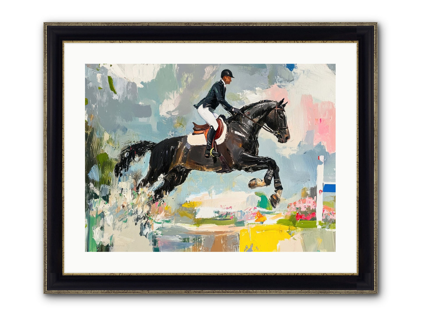 Unstoppable Glory Framed Print - Black & Gold 24x18