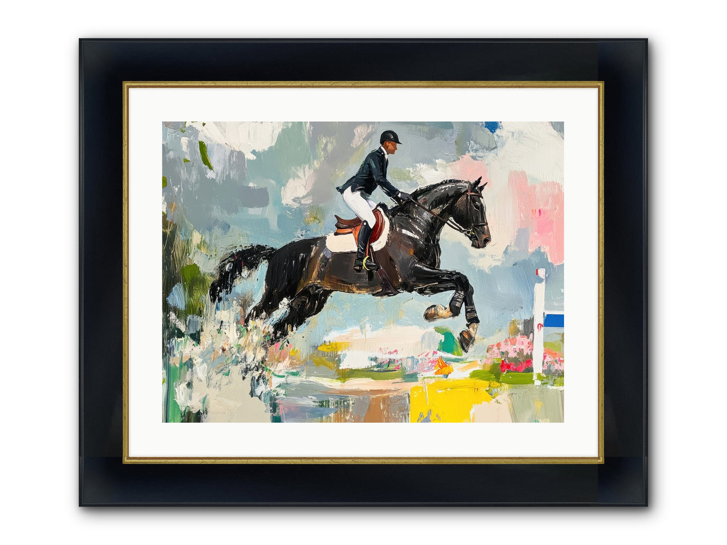 Unstoppable Glory Framed Print - Wide Black w/Gold 24x18