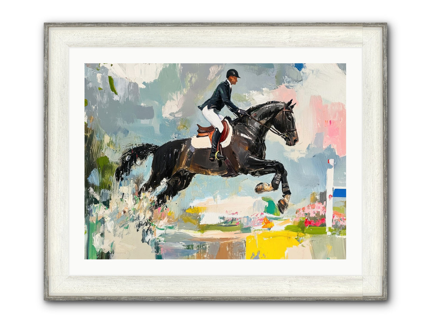 Unstoppable Glory Framed Print - Driftwood White 32x24