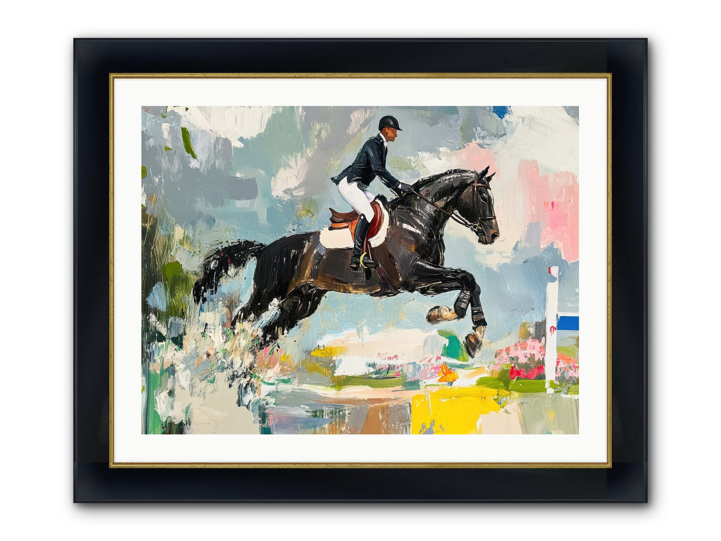 Unstoppable Glory Framed Print - Wide Black w/Gold 32x24