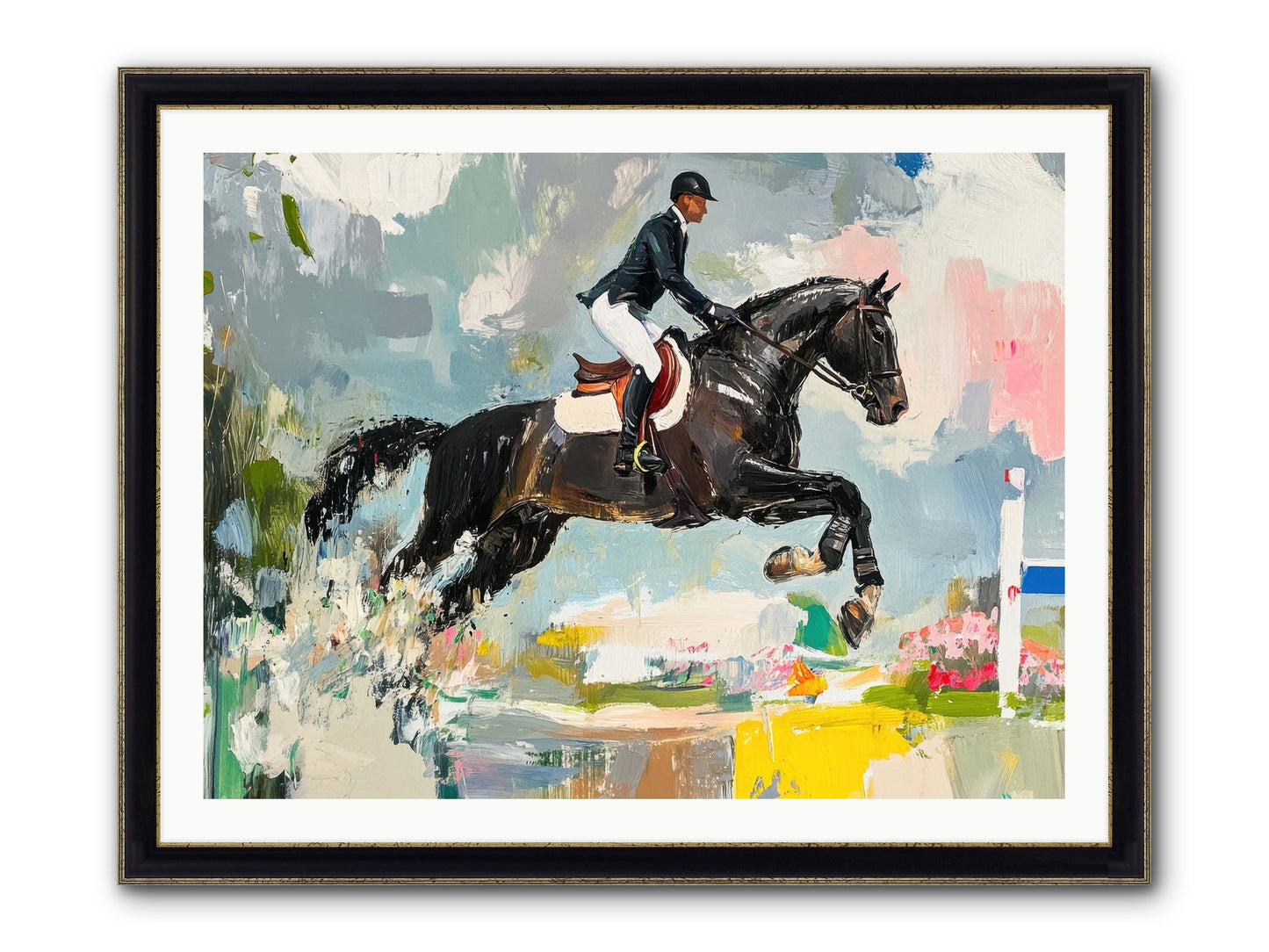 Unstoppable Glory Framed Print - Black & Gold 40x30