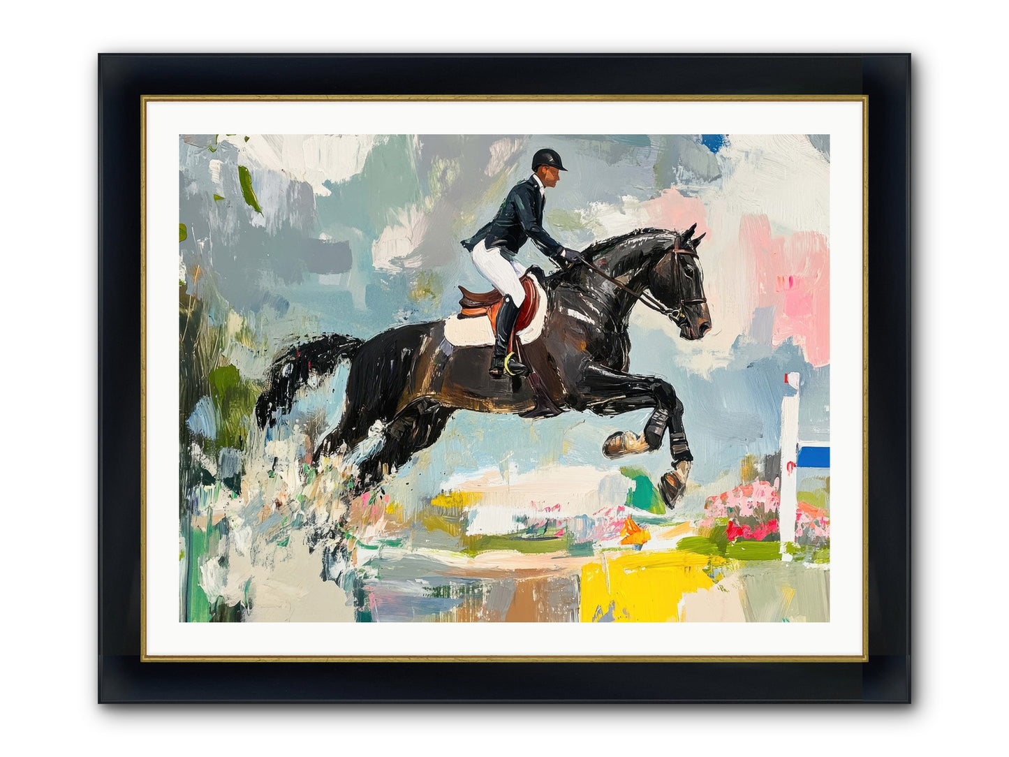 Unstoppable Glory Framed Print - Wide Black w/Gold 40x30