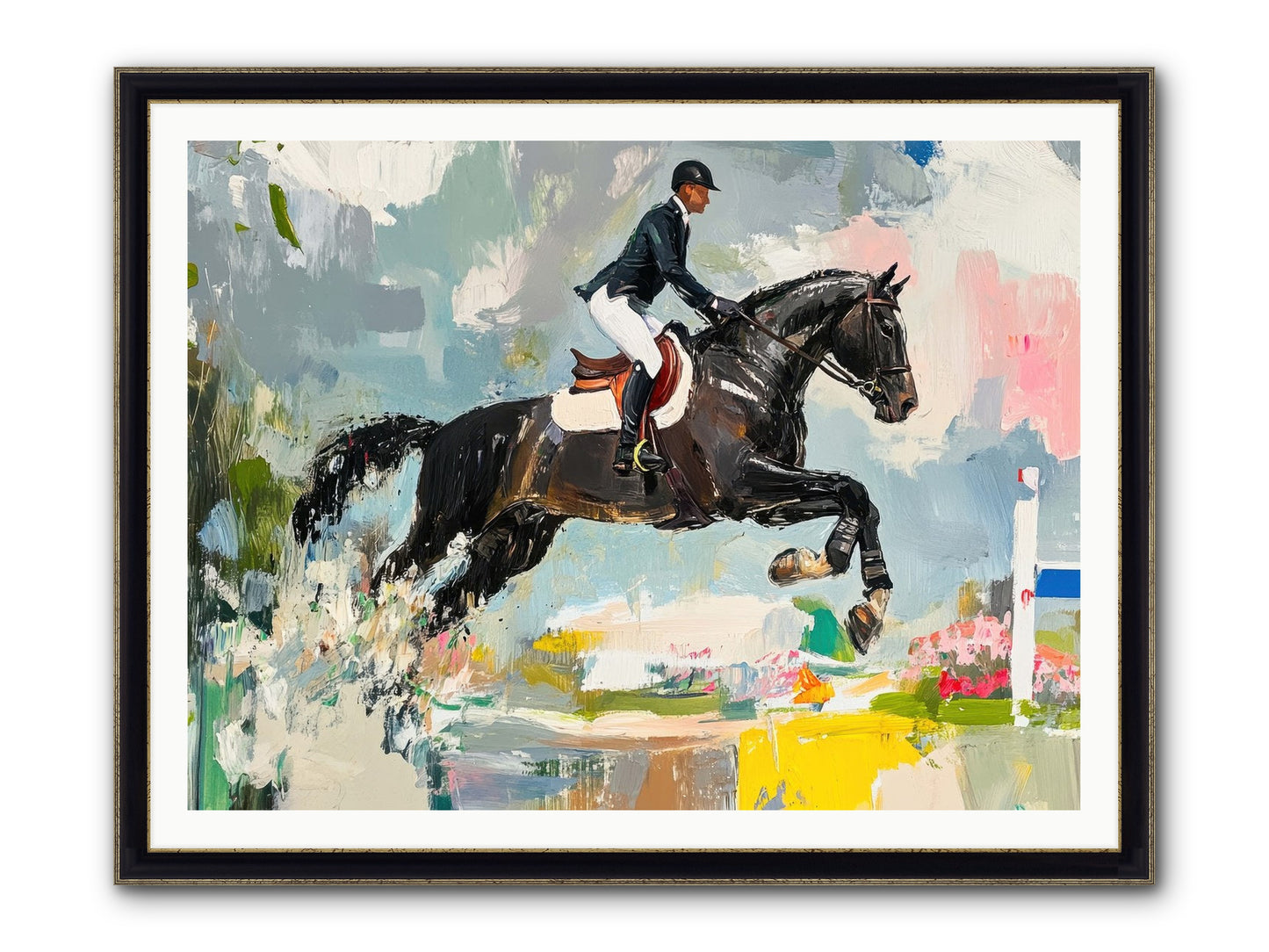 Unstoppable Glory Framed Print - Black & Gold 48x36