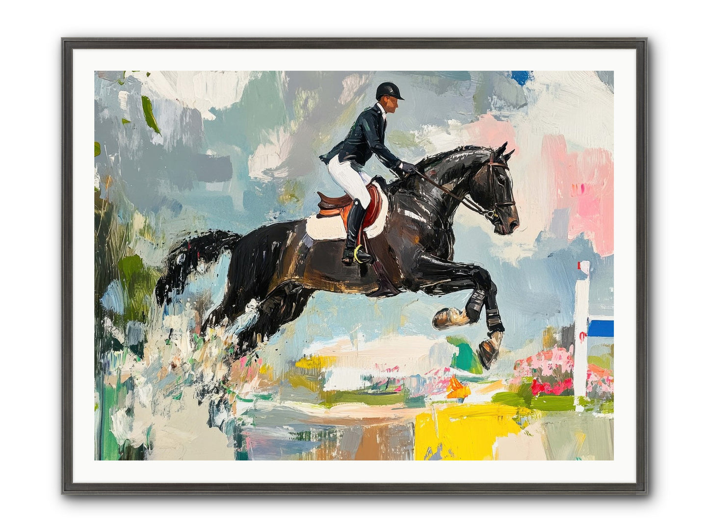 Unstoppable Glory Framed Print - Slimwoods Black/Silver 48x36