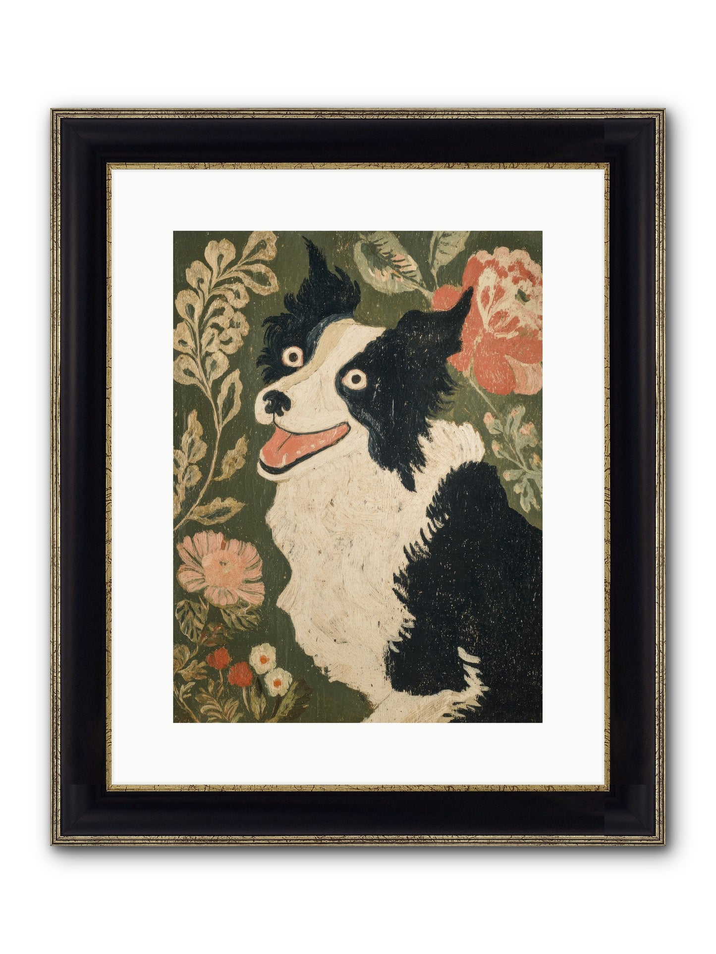 Unstoppable Happiness Framed Print - Black & Gold 12x16