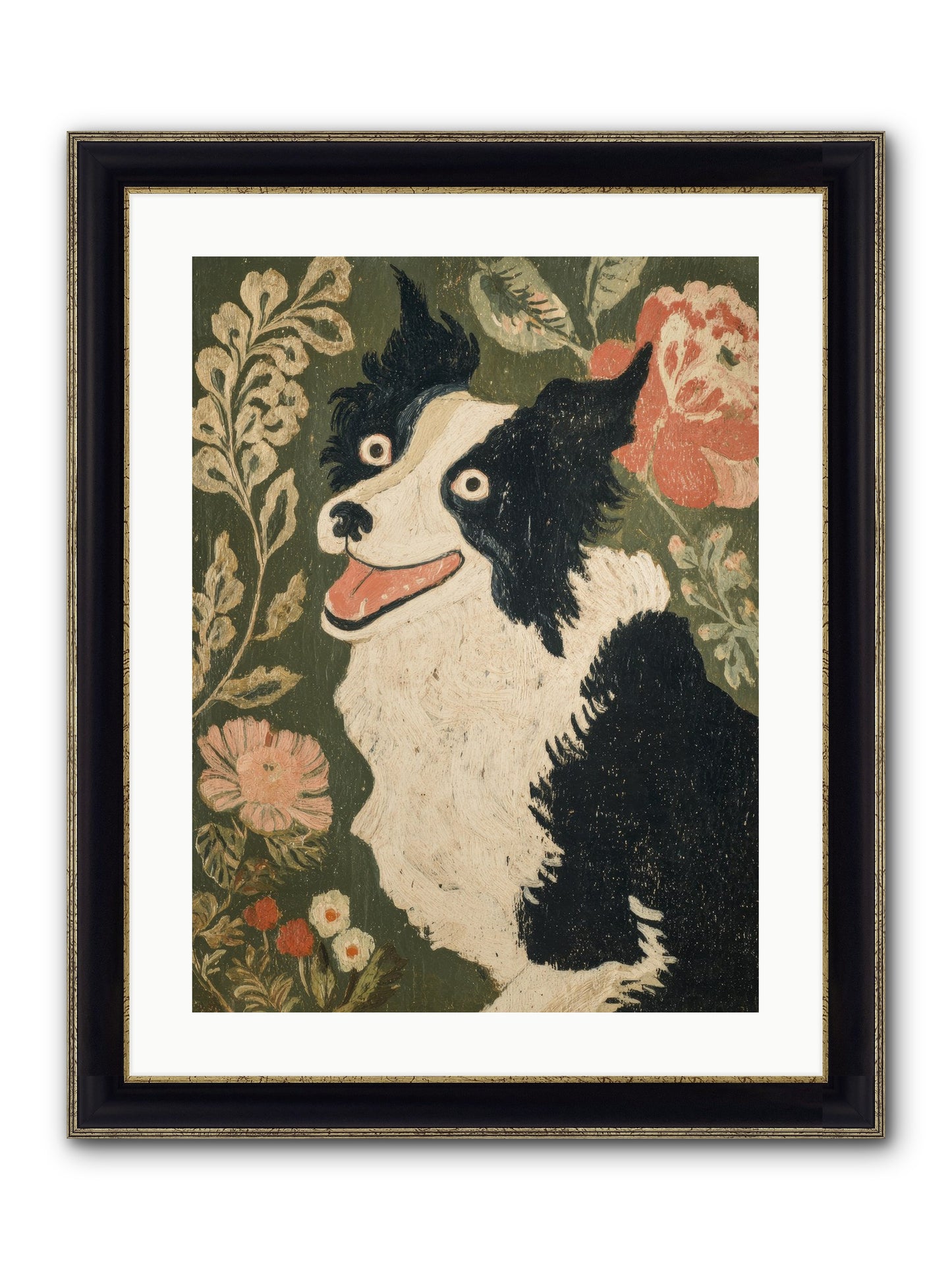 Unstoppable Happiness Framed Print - Black & Gold 18x24