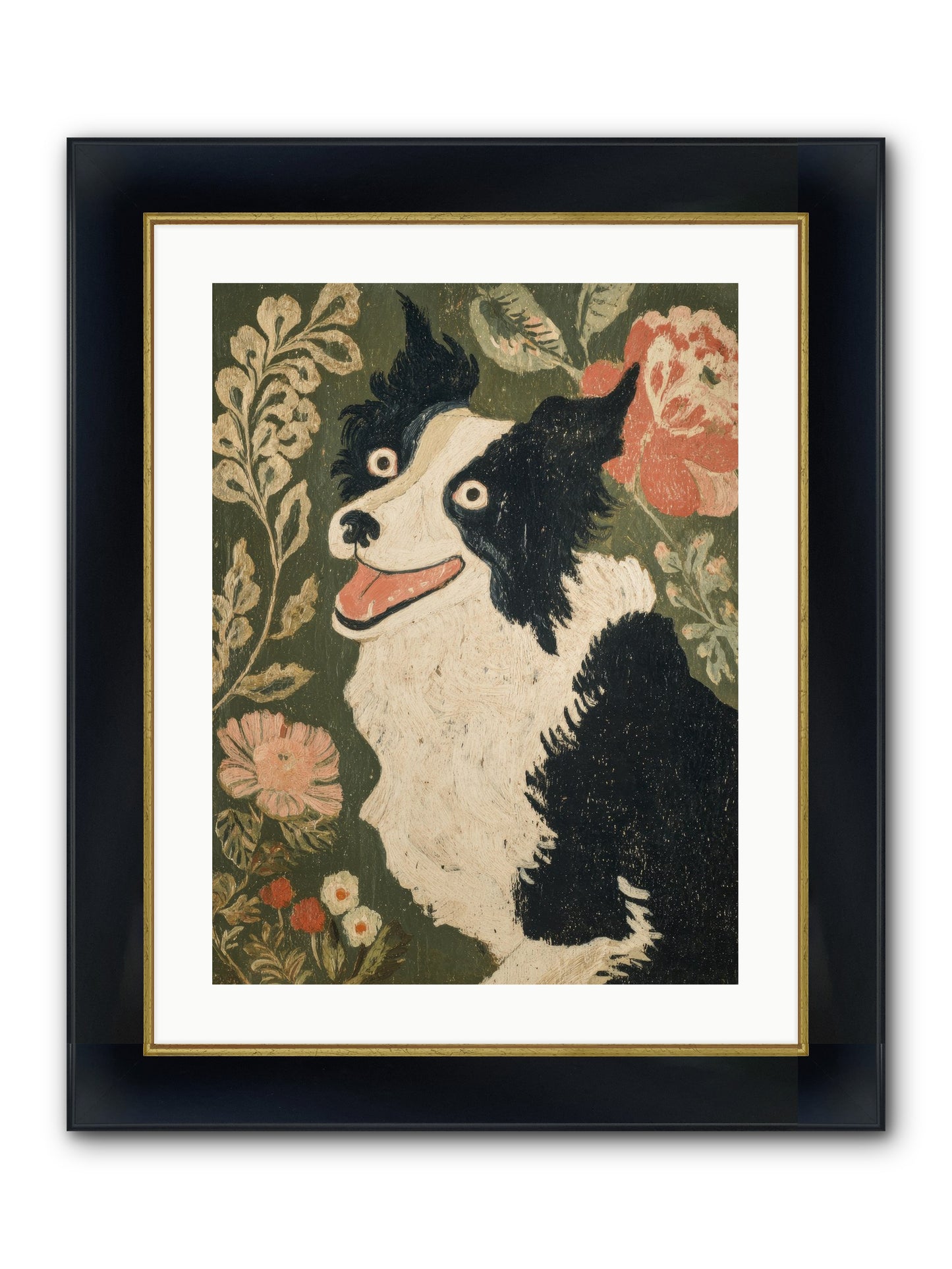 Unstoppable Happiness Framed Print - Wide Black w/Gold 18x24