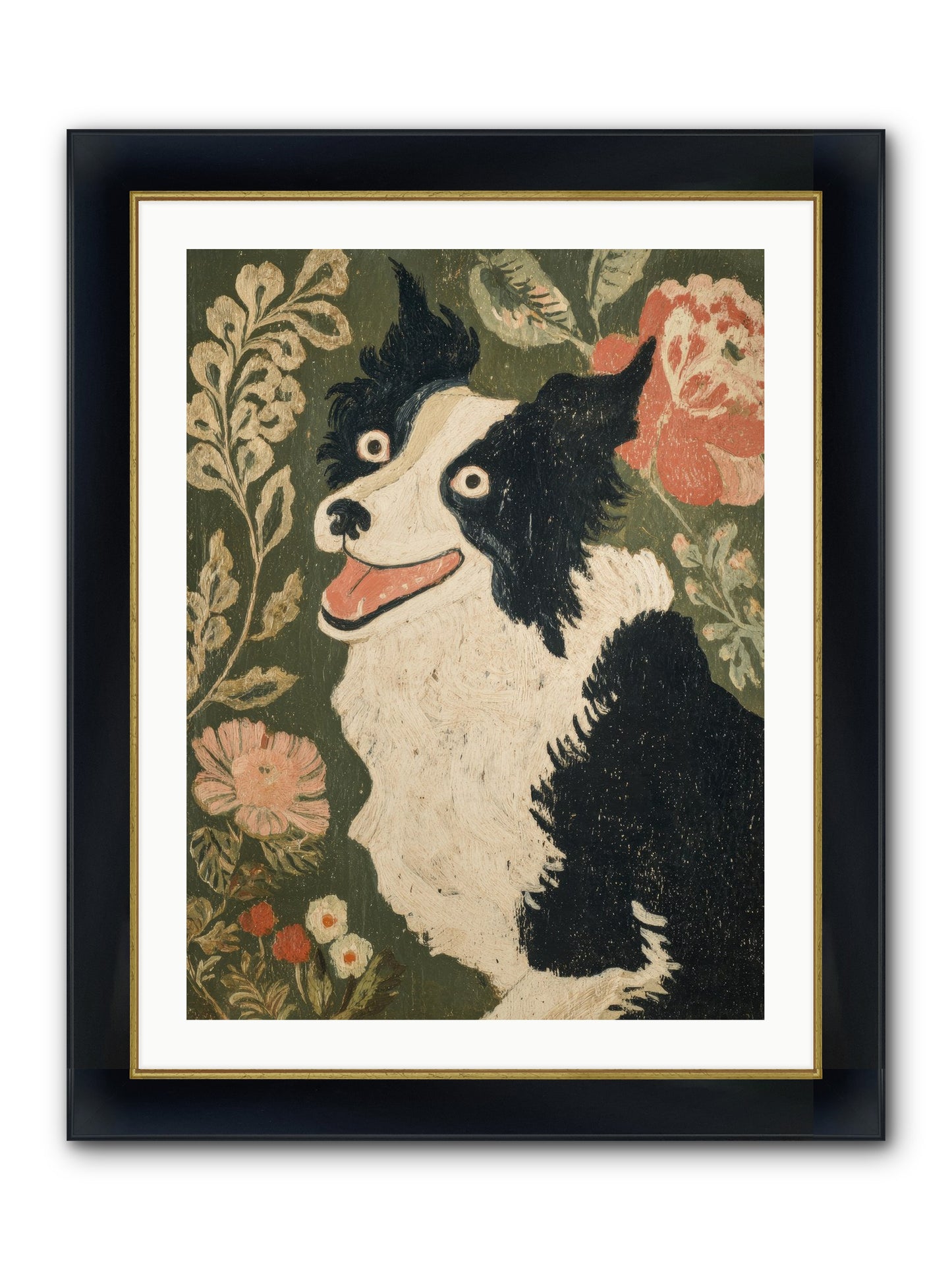 Unstoppable Happiness Framed Print - Wide Black w/Gold 24x32