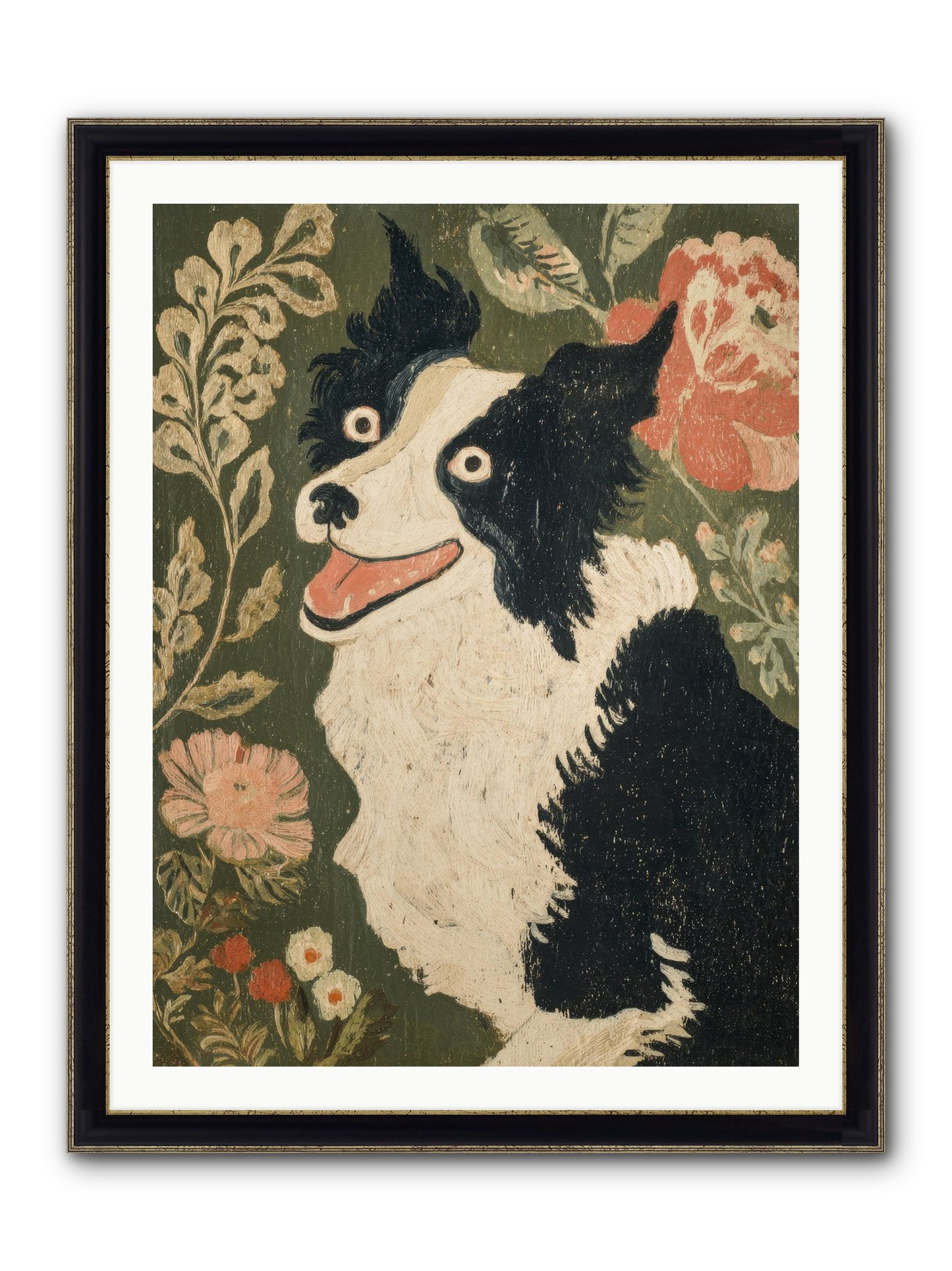 Unstoppable Happiness Framed Print - Black & Gold 30x40