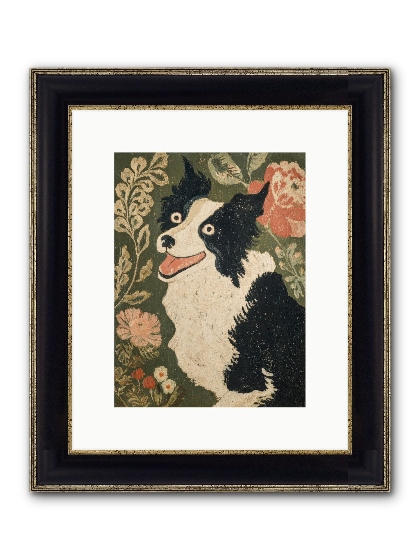 Unstoppable Happiness Framed Print - Black & Gold 9x12