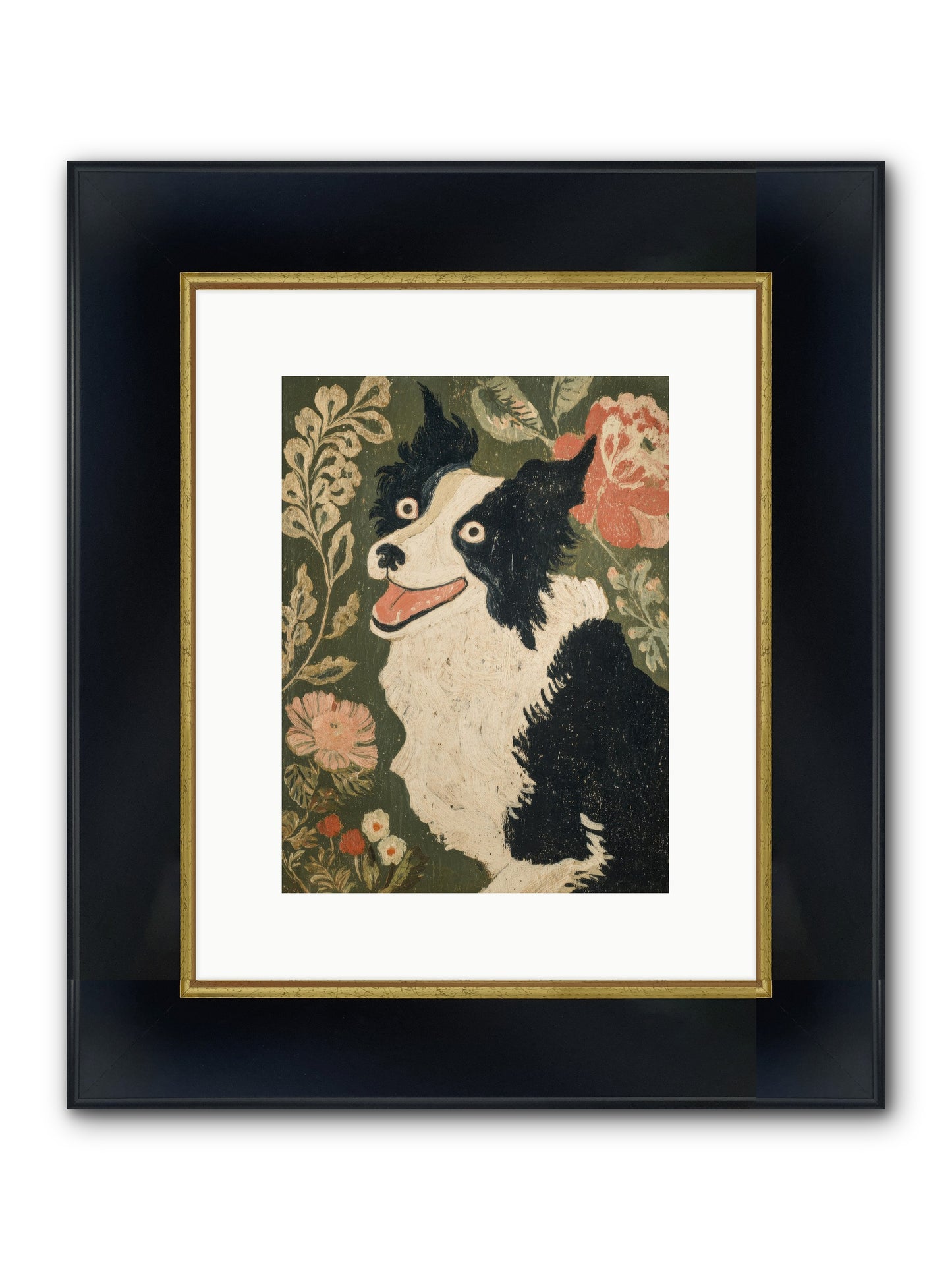 Unstoppable Happiness Framed Print - Wide Black w/Gold 9x12
