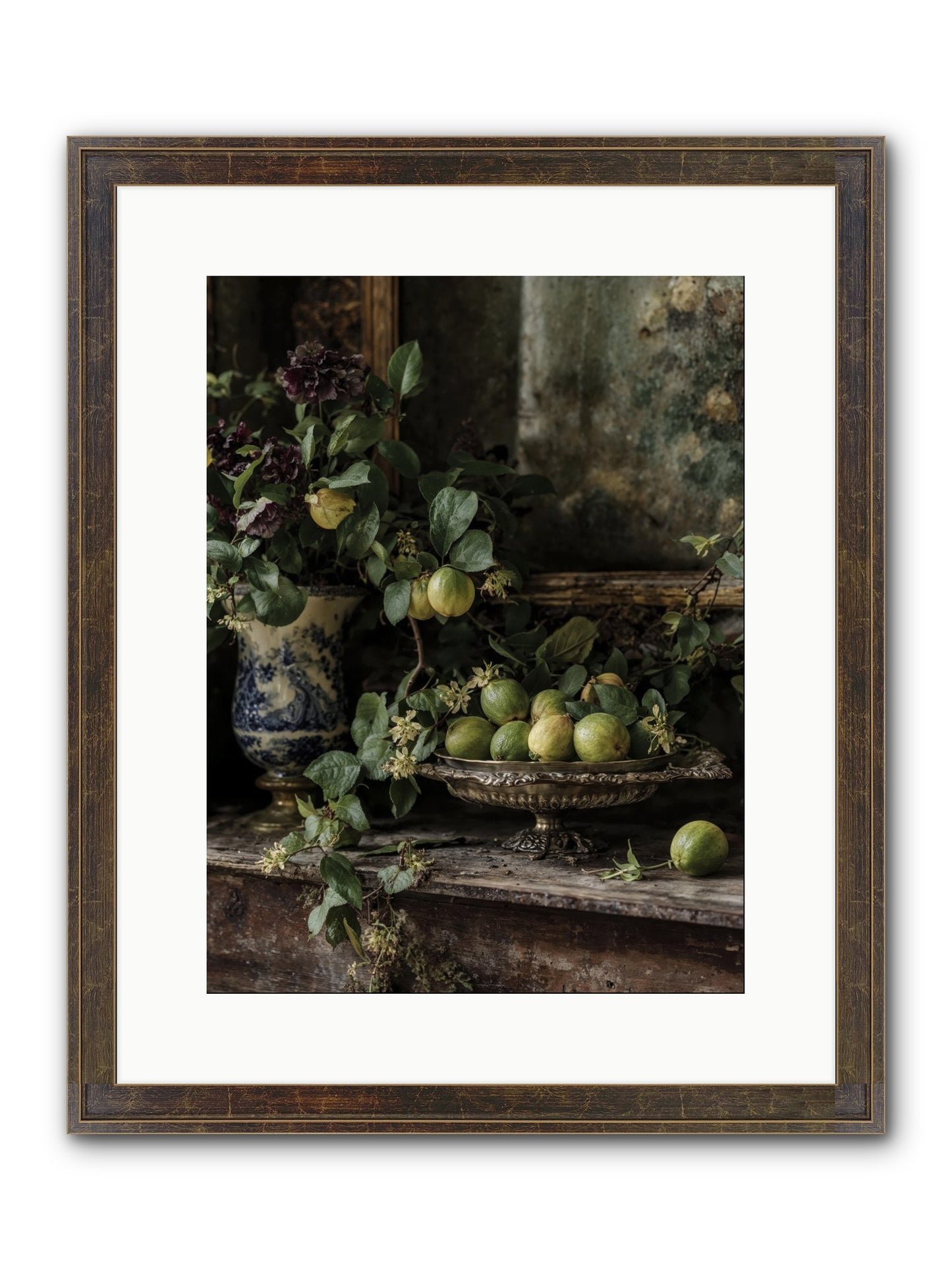 Untamed Framed Print - Slimwoods Black/Gold 12x16
