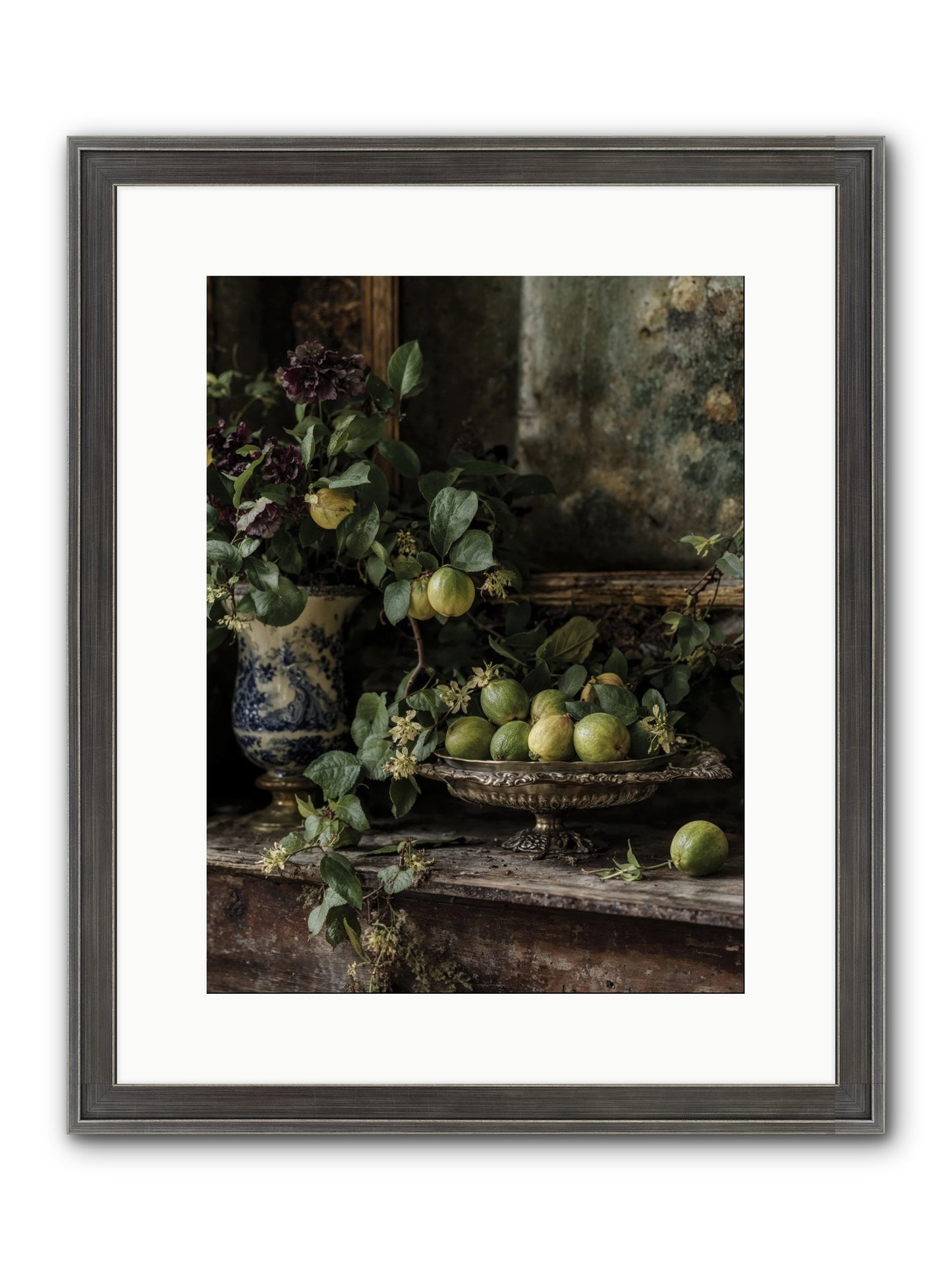 Untamed Framed Print - Slimwoods Black/Silver 12x16