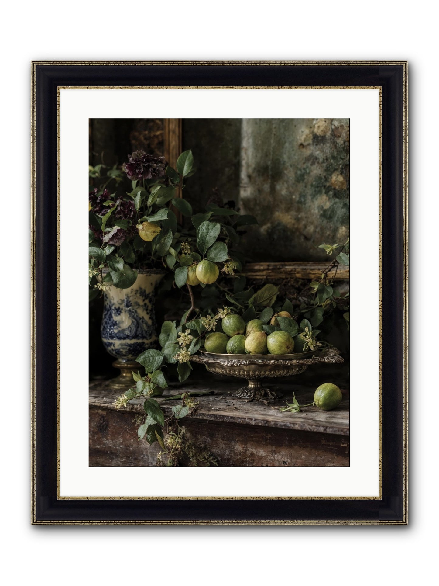Untamed Framed Print - Black & Gold 18x24
