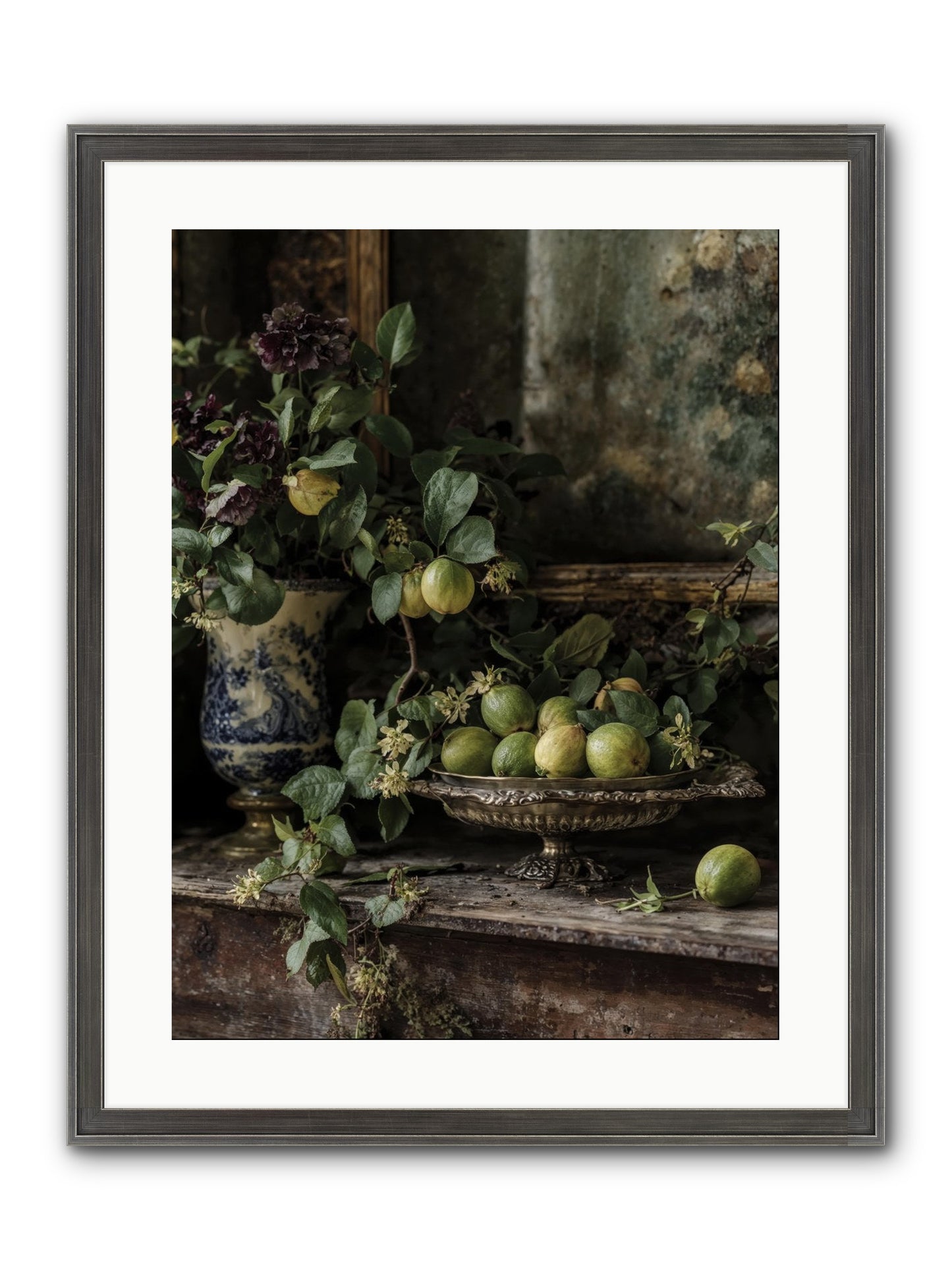Untamed Framed Print - Slimwoods Black/Silver 18x24