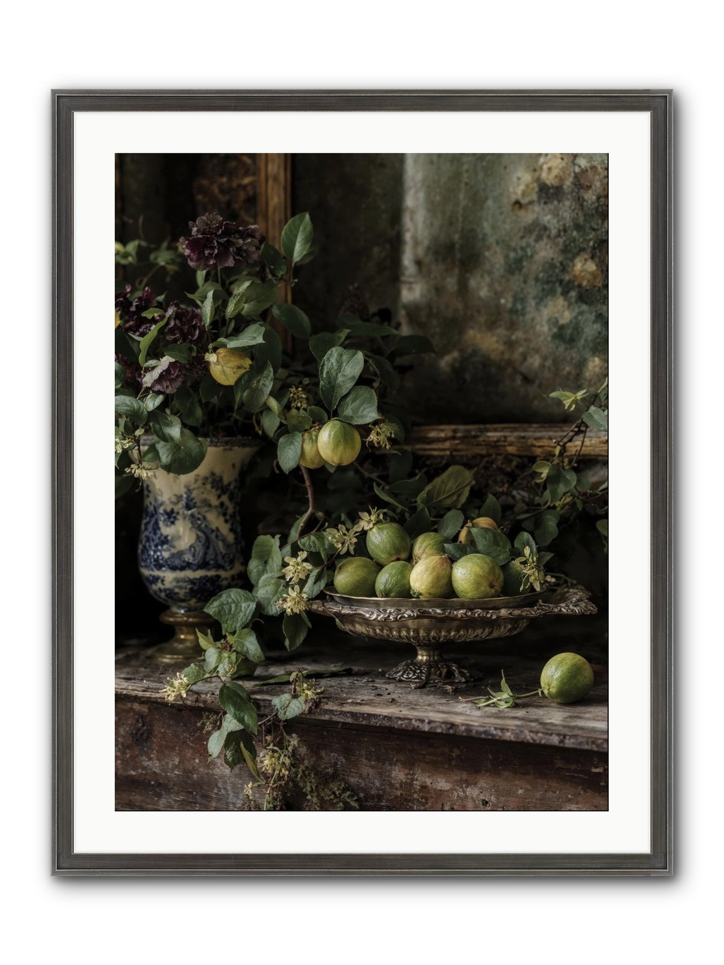 Untamed Framed Print - Slimwoods Black/Silver 24x32