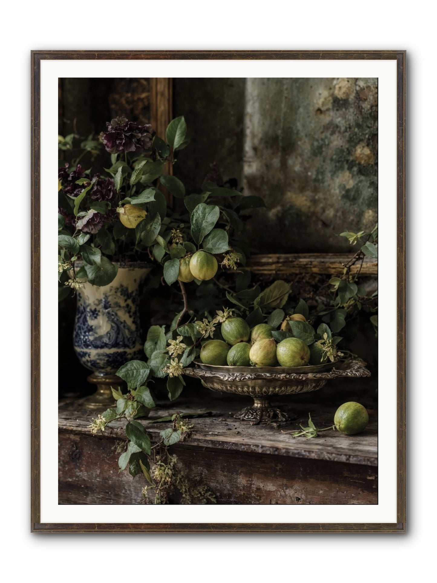 Untamed Framed Print - Slimwoods Black/Gold 36x48