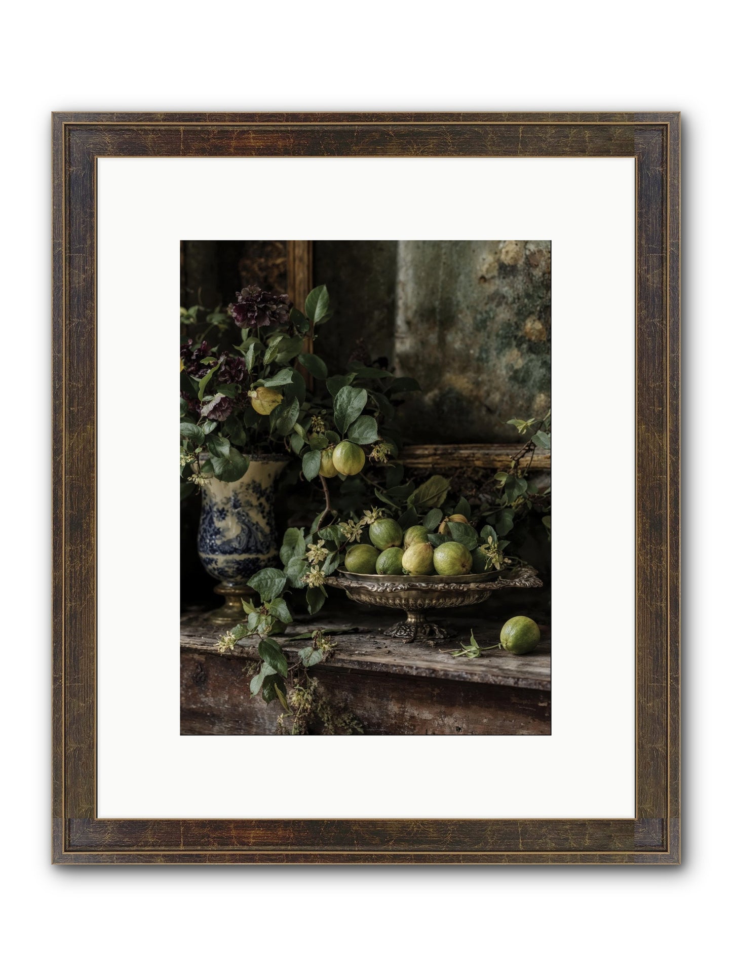 Untamed Framed Print - Slimwoods Black/Gold 9x12