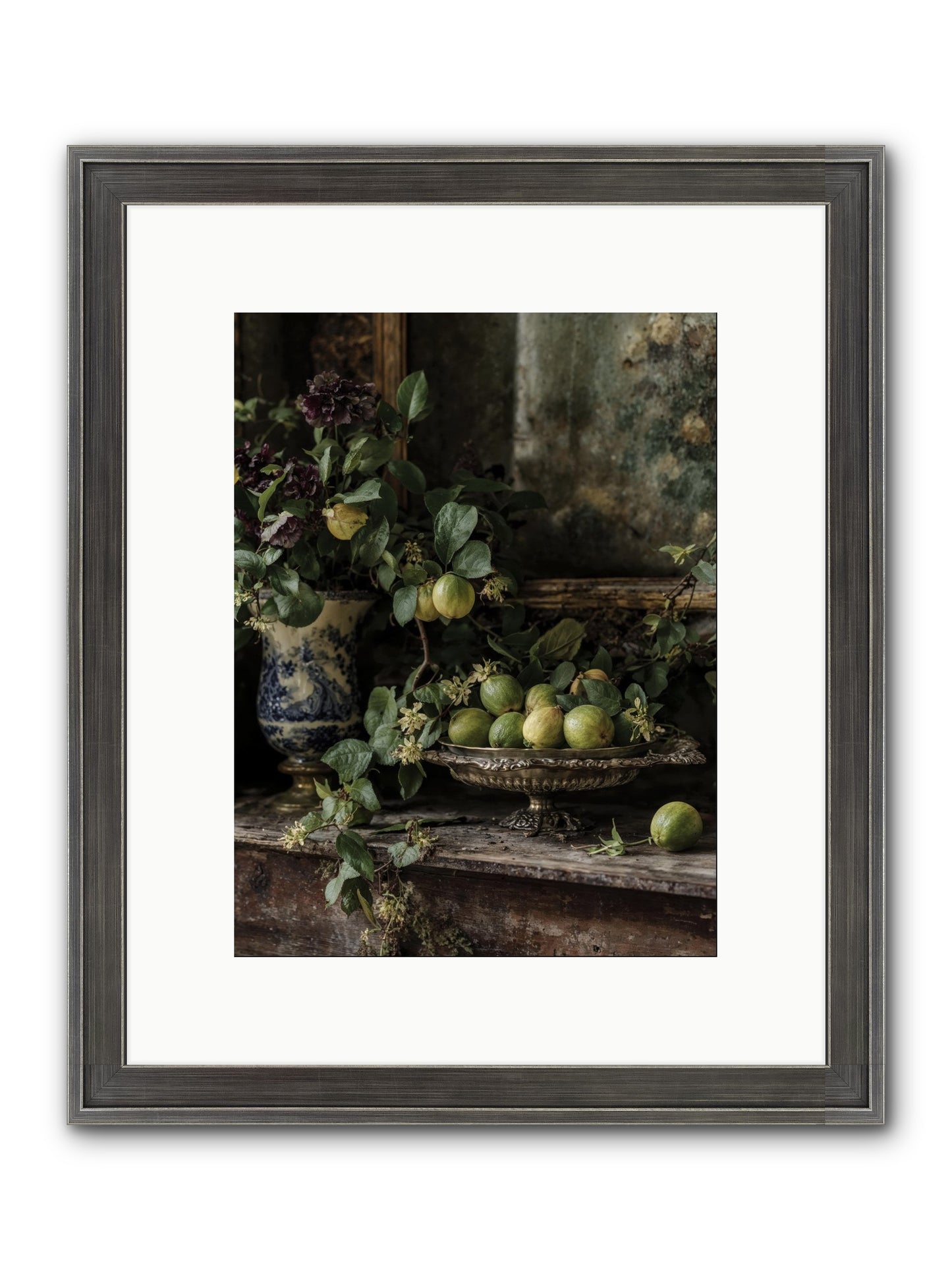 Untamed Framed Print - Slimwoods Black/Silver 9x12