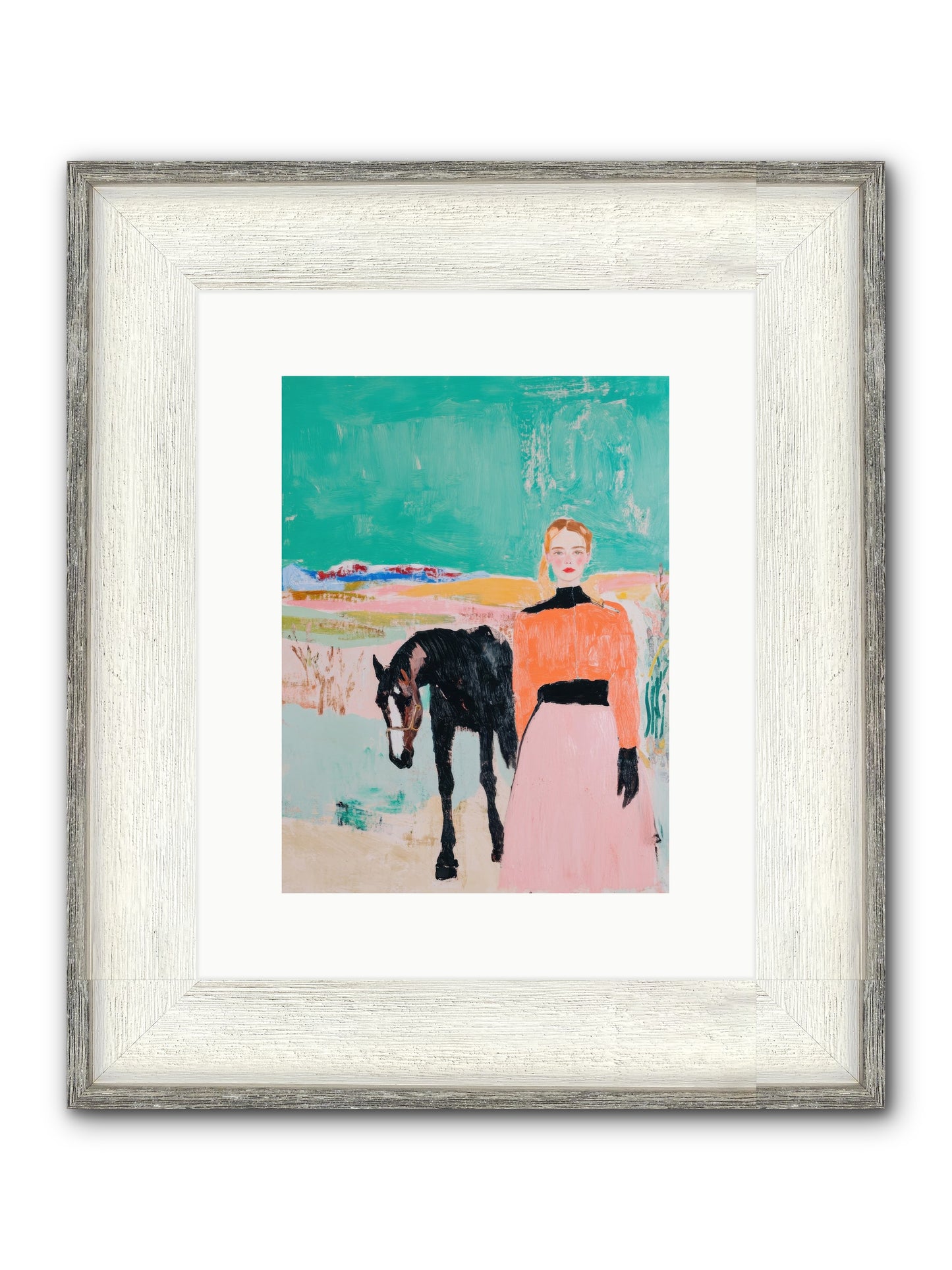 Untamed Horizon Framed Print - Driftwood White 9x12