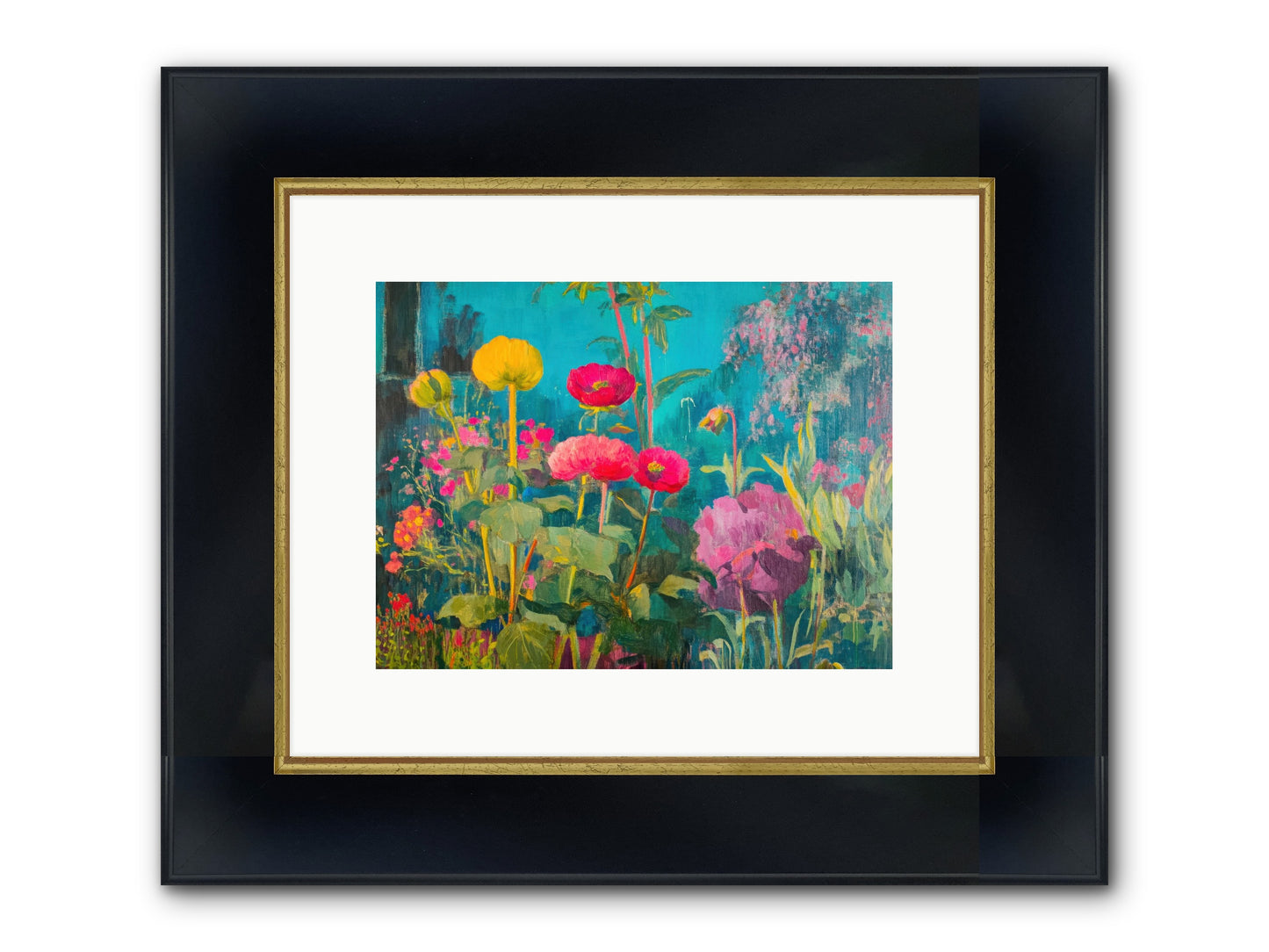 Untamed Opulence Framed Print - Wide Black w/Gold 12x9