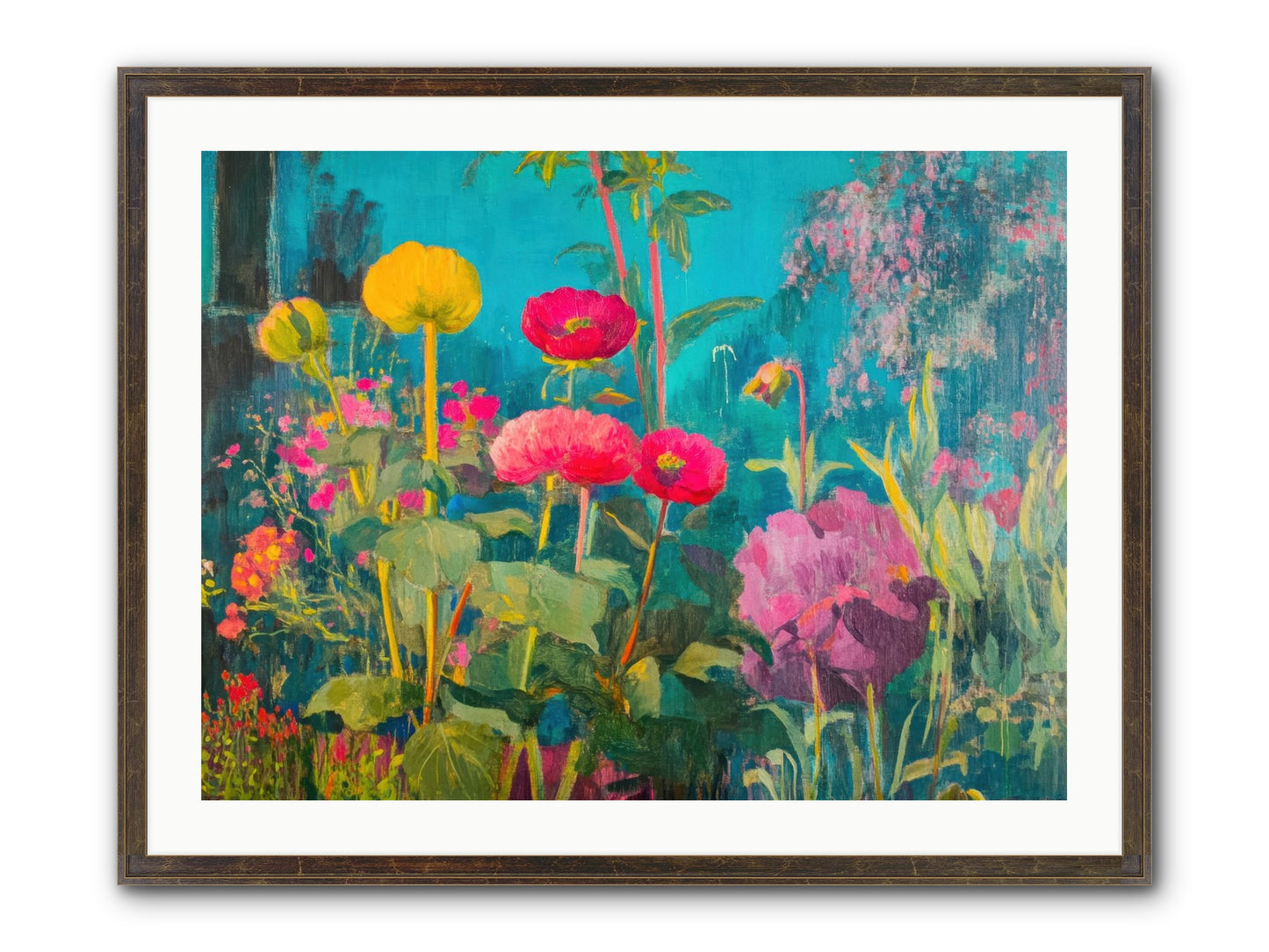 Untamed Opulence Framed Print - Slimwoods Black/Gold 32x24