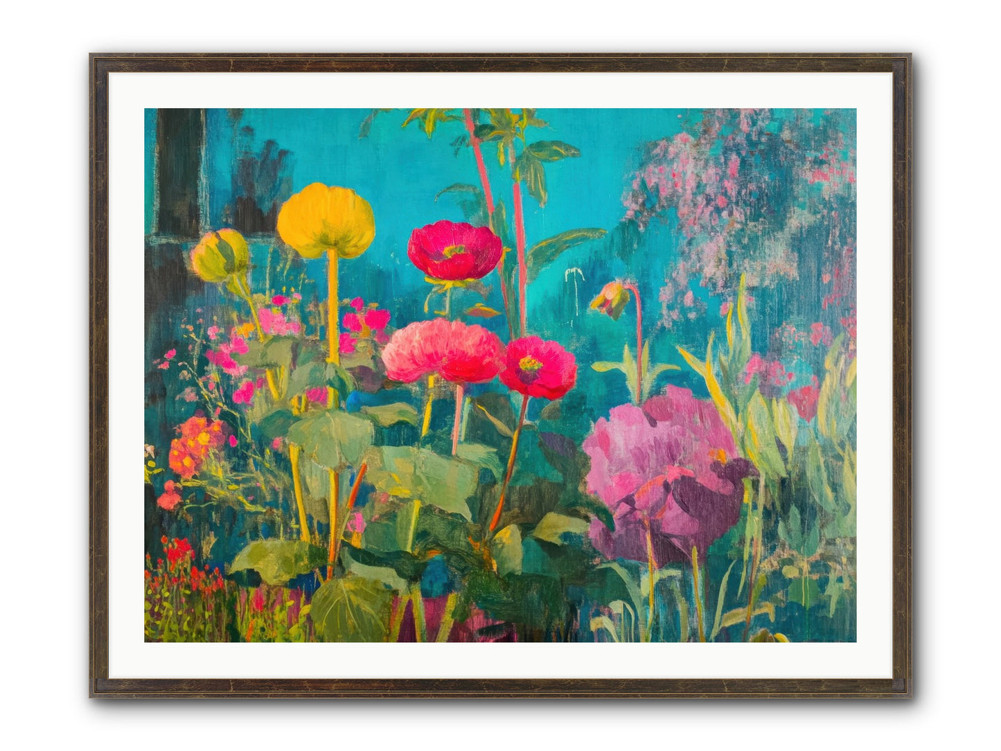 Untamed Opulence Framed Print - Slimwoods Black/Gold 40x30